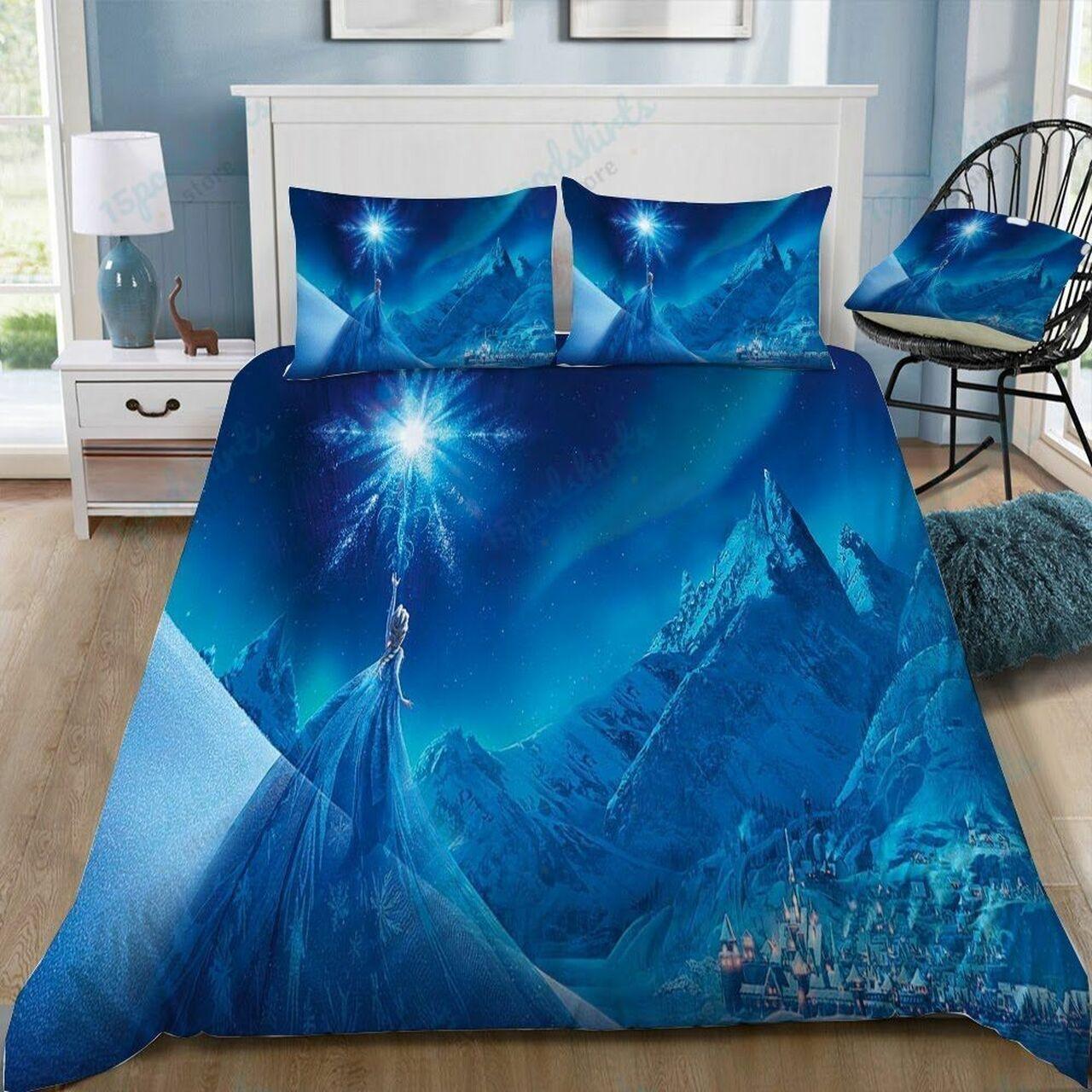 Disney Frozen Elsa The Lonely Ice Queen 14 Beautiful Decor For Disney Fan Bedding Set Duvet Cover Meaningful Gift For Love
