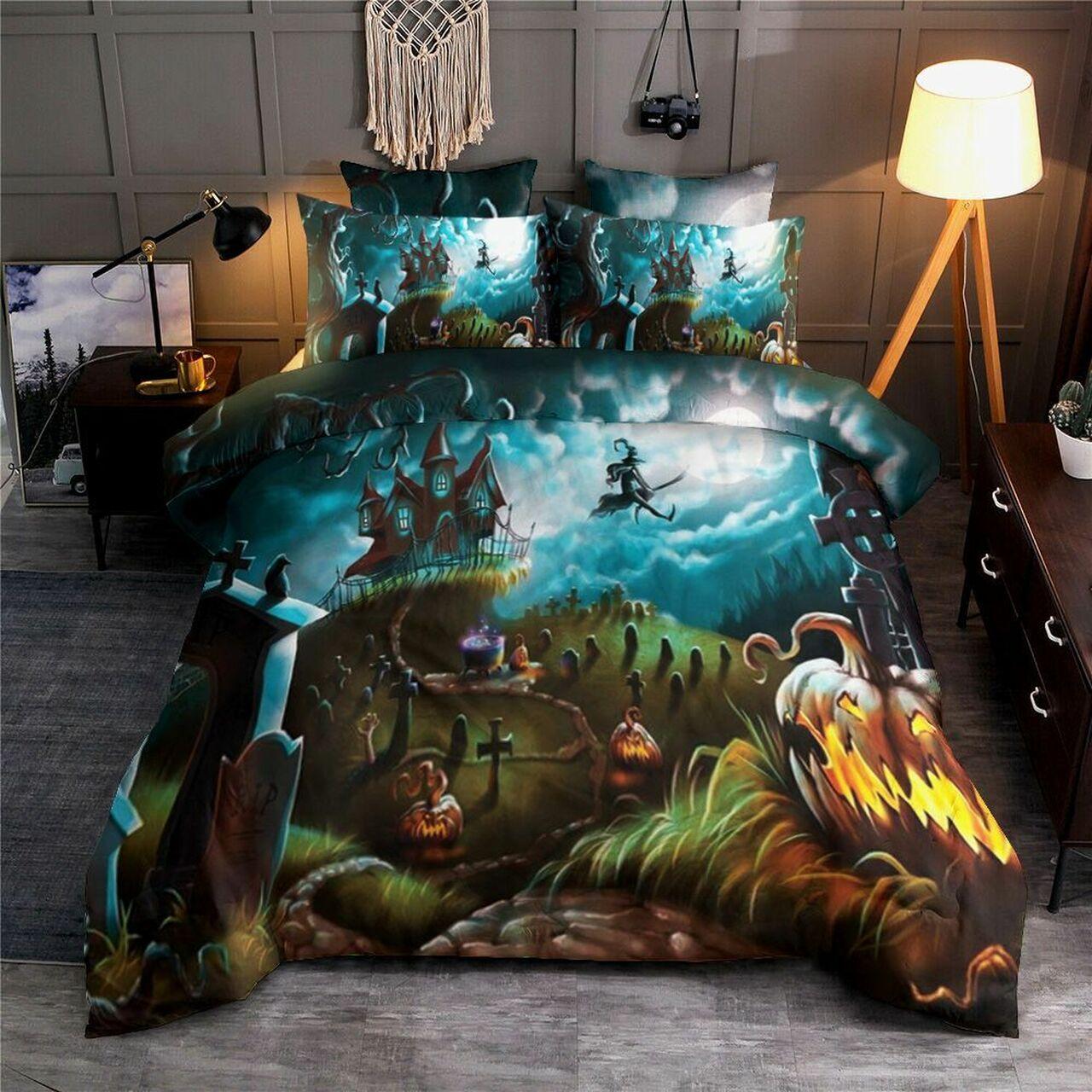 Halloween Cg200927Ts Stunning Room Decoration Bedding Set Duvet Cover Gift For Halloween Season