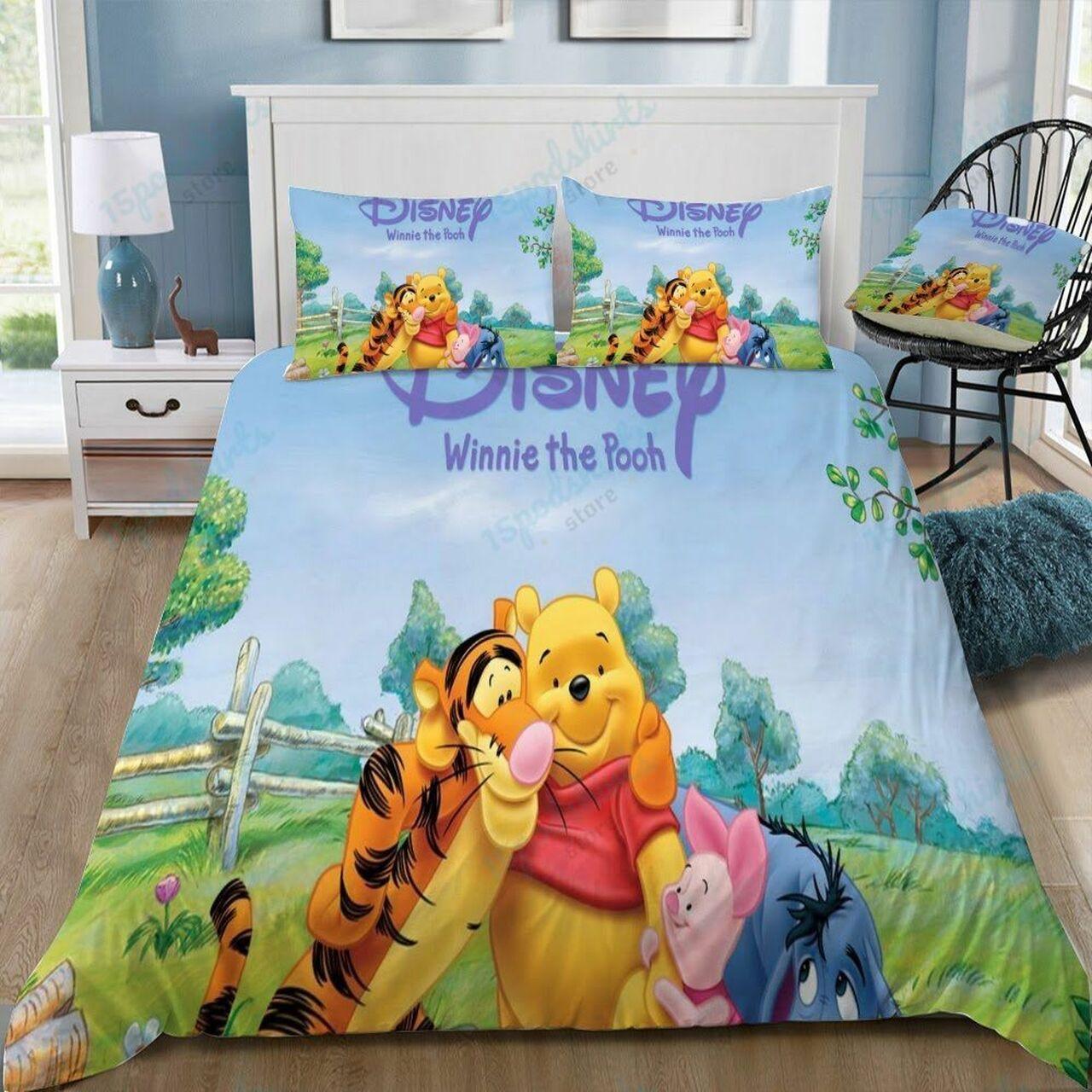Disney Winnie The Pooh 15 Beautiful Decor For Disney Fan Bedding Set Duvet Cover Meaningful Gift For Love