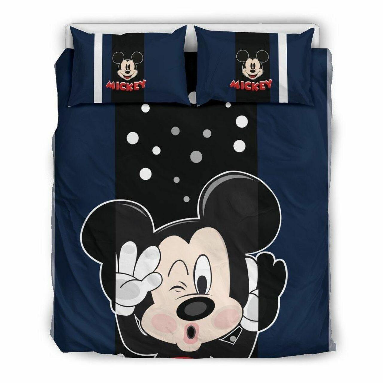Mickey Disney 7 Beautiful Decor For Disney Fan Bedding Set Duvet Cover Meaningful Gift For Love
