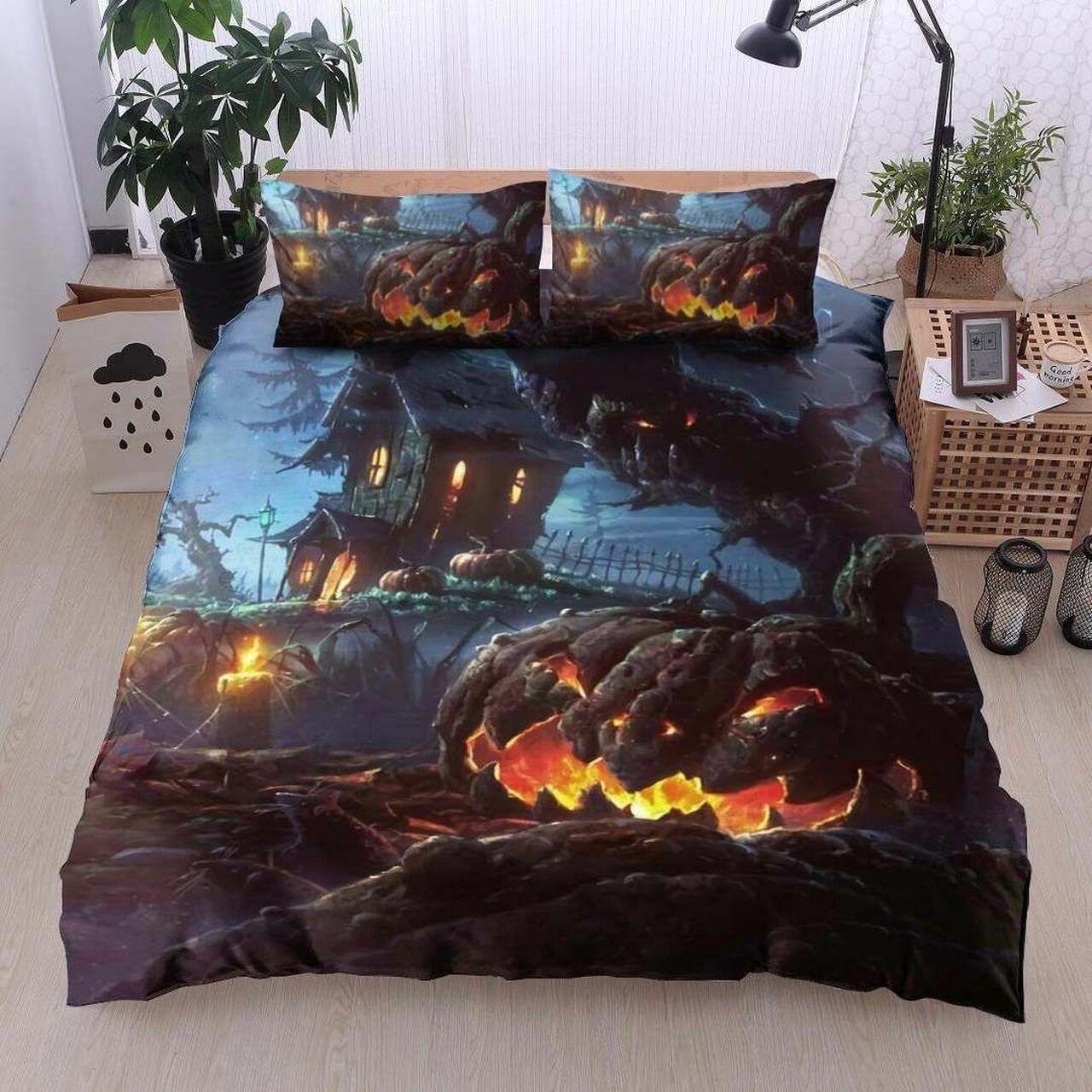 Halloween Bt080985Bs Stunning Room Decoration Bedding Set Duvet Cover Gift For Halloween Season