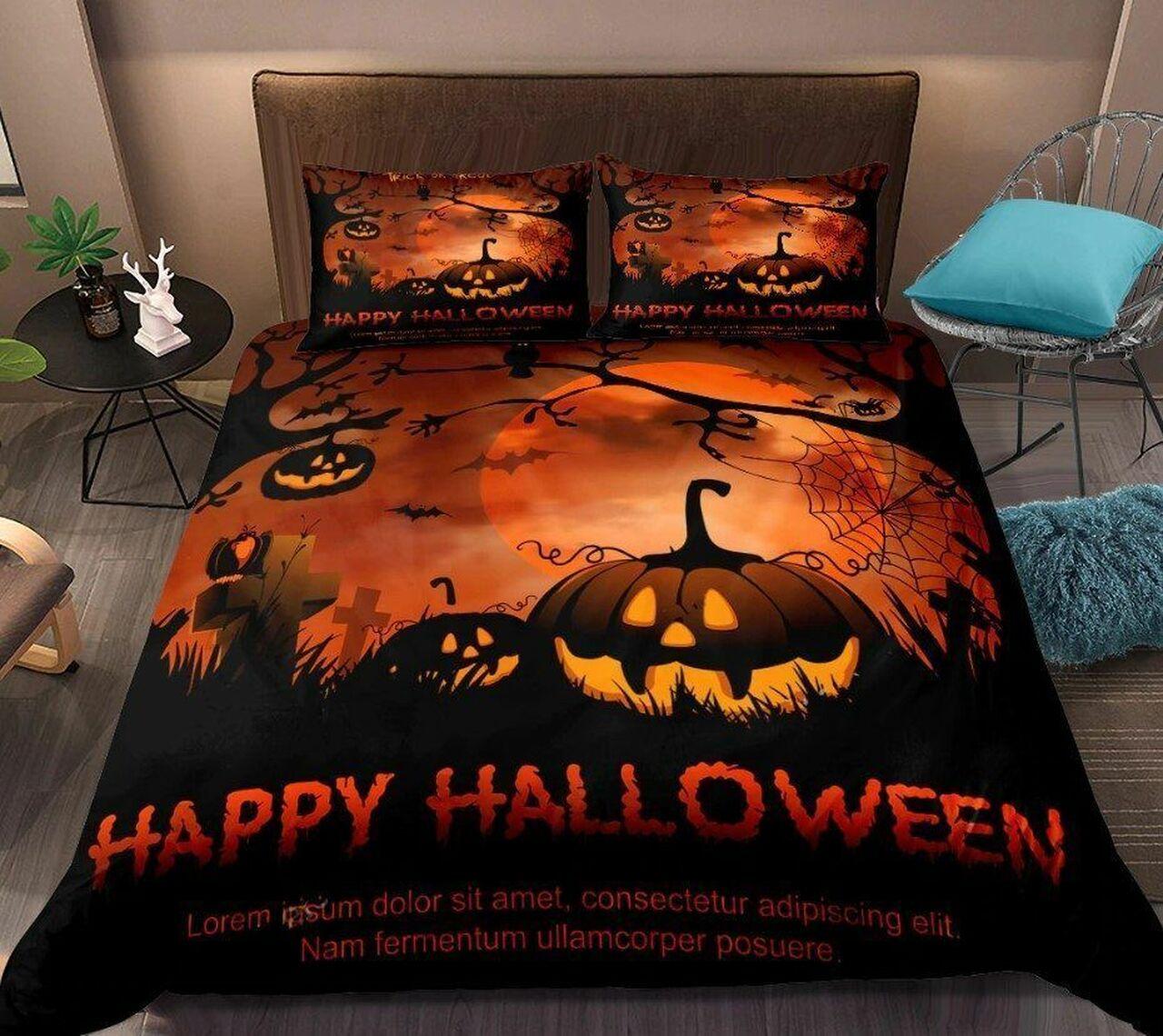 Halloween Cl150838Mds Stunning Room Decoration Bedding Set Duvet Cover Gift For Halloween Season