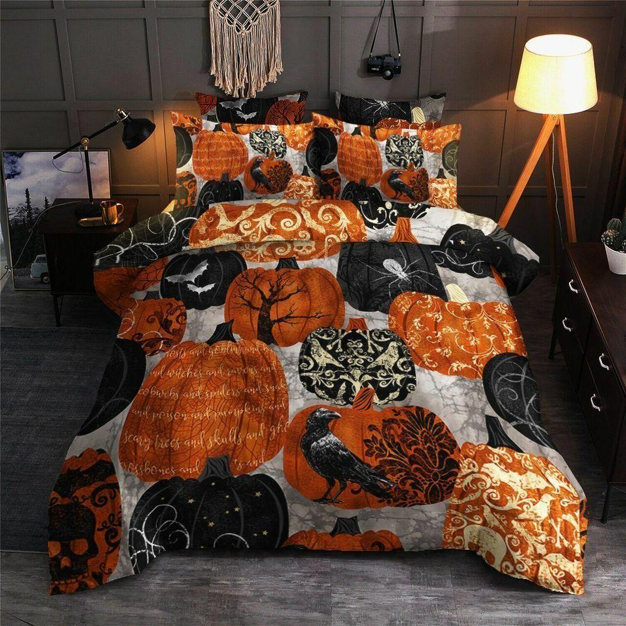Halloween Tl230810Ts Stunning Room Decoration Bedding Set Duvet Cover Gift For Halloween Season