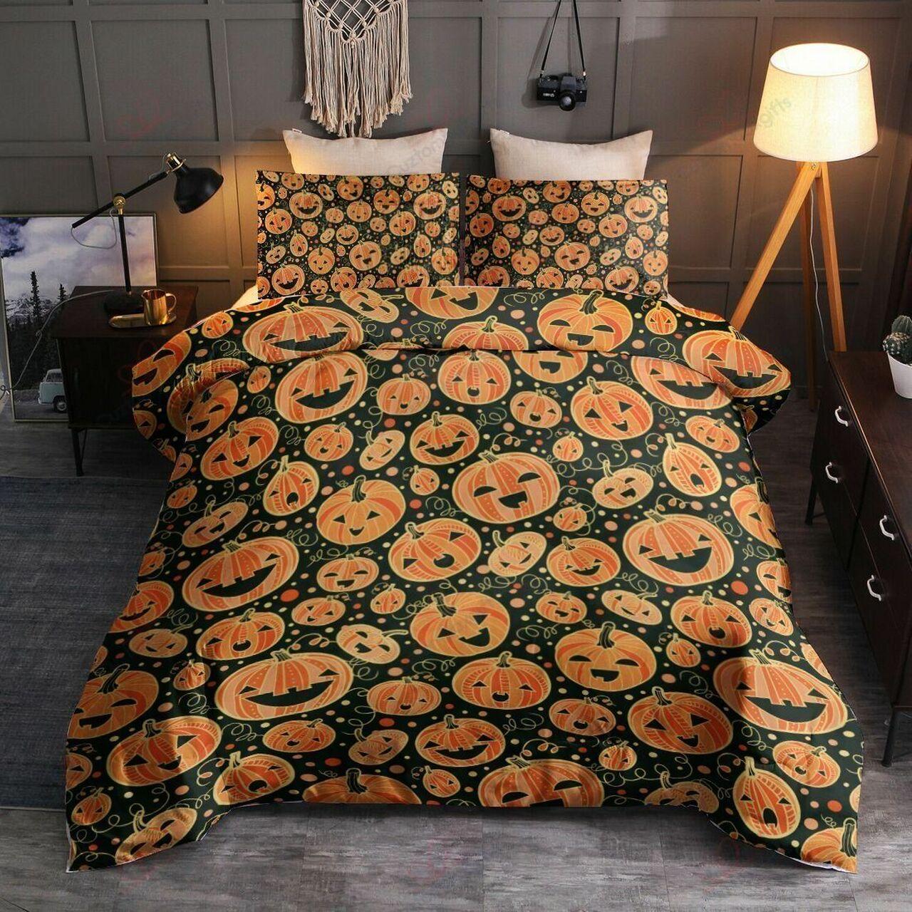 Halloween Pumpkinmile Printed Stunning Room Decoration Bedding Set Duvet Cover Gift For Halloween Season
