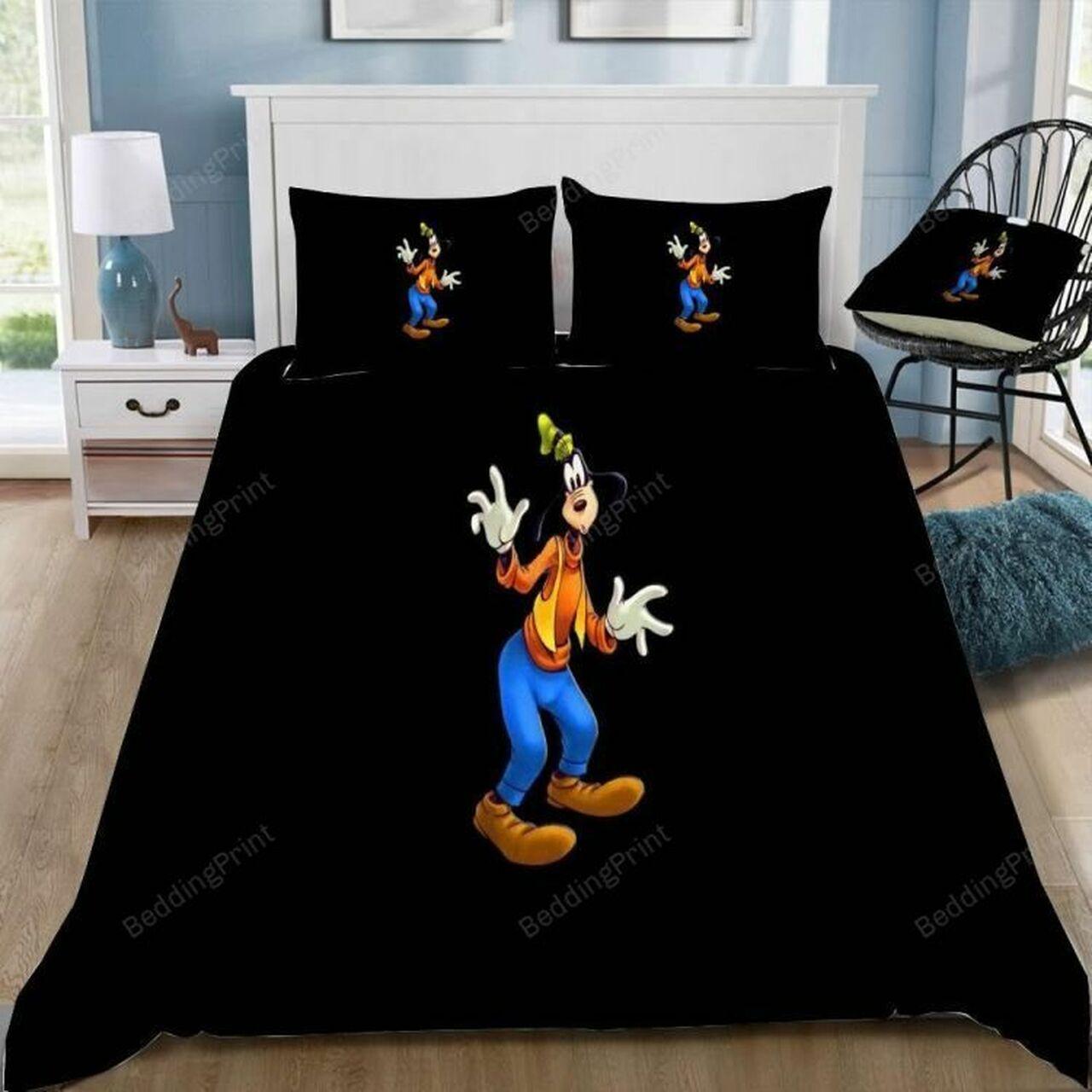 Disney Goofy Beautiful Decor For Disney Fan Bedding Set Duvet Cover Meaningful Gift For Love