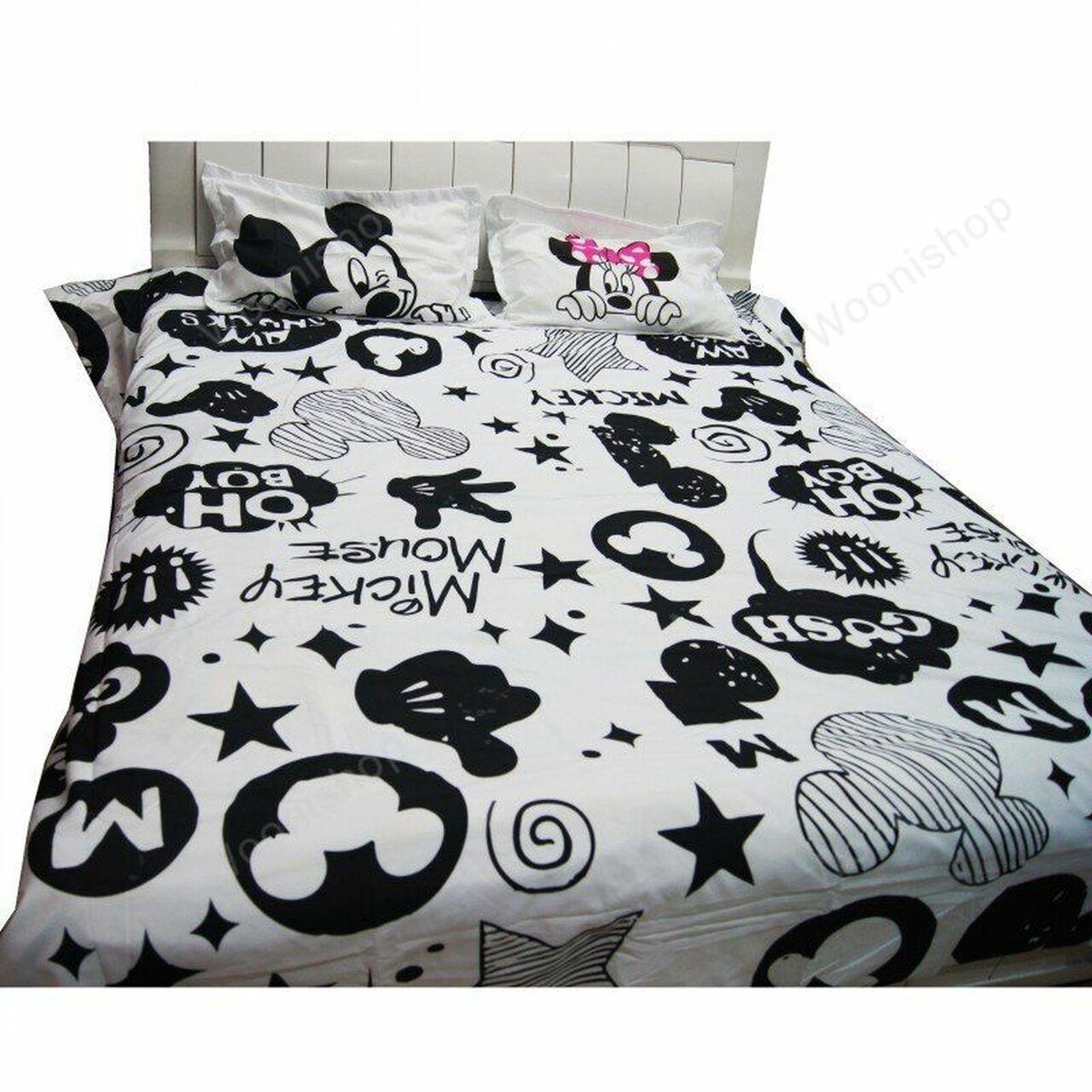Mickey Minnie Mouse 3D Printeds Amazing Disney Room Decor Bedding Set Duvet Cover With Pillowcase Meaningful Gift For Holiday Season