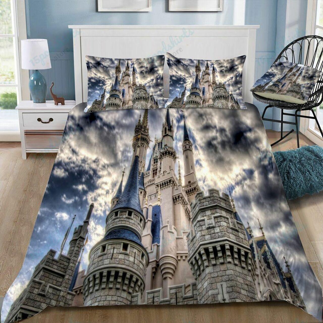 Disney Castle 287 Beautiful Decor For Disney Fan Bedding Set Duvet Cover Meaningful Gift For Love