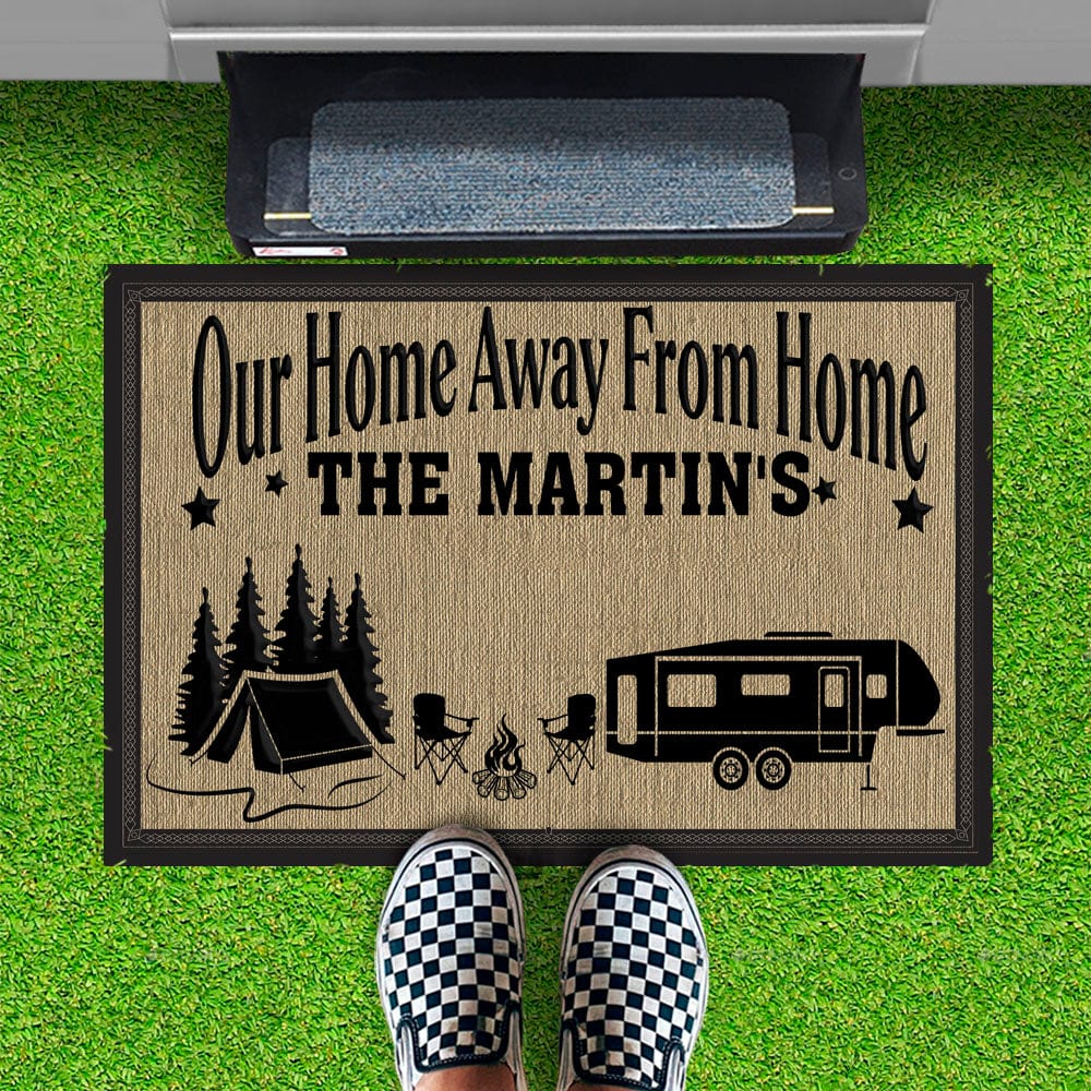 Our Home Away From Home Custom Rv Camping Doormats
