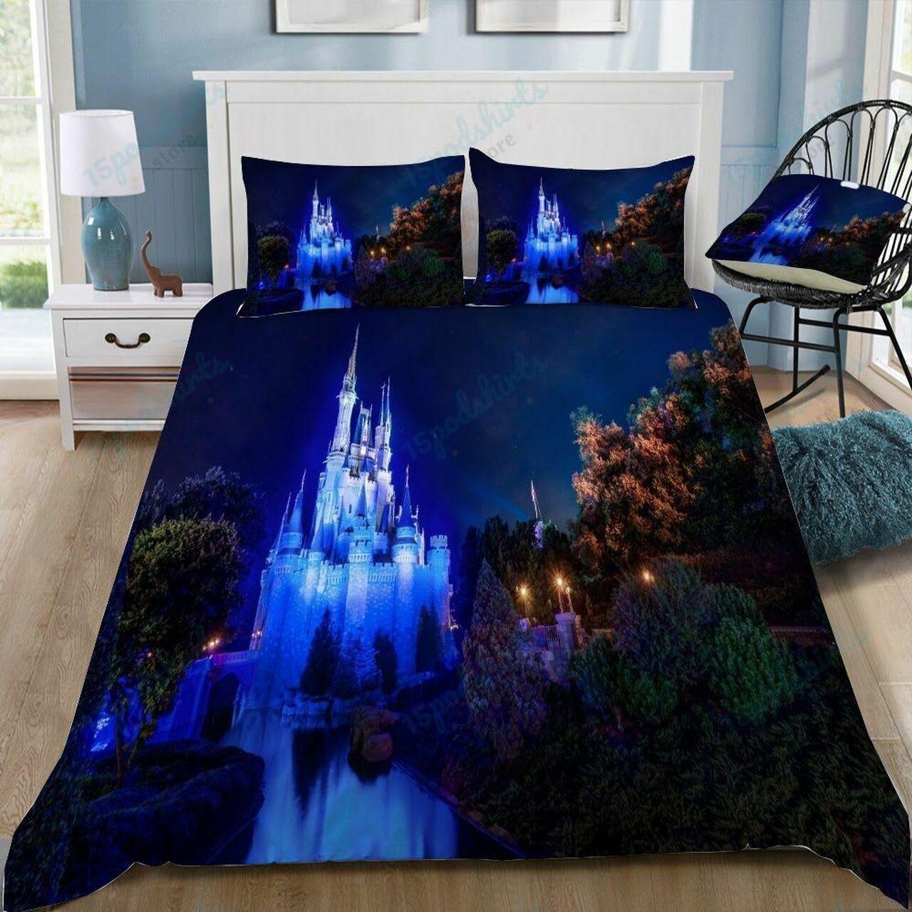 Disney Castle 378 Beautiful Decor For Disney Fan Bedding Set Duvet Cover Meaningful Gift For Love