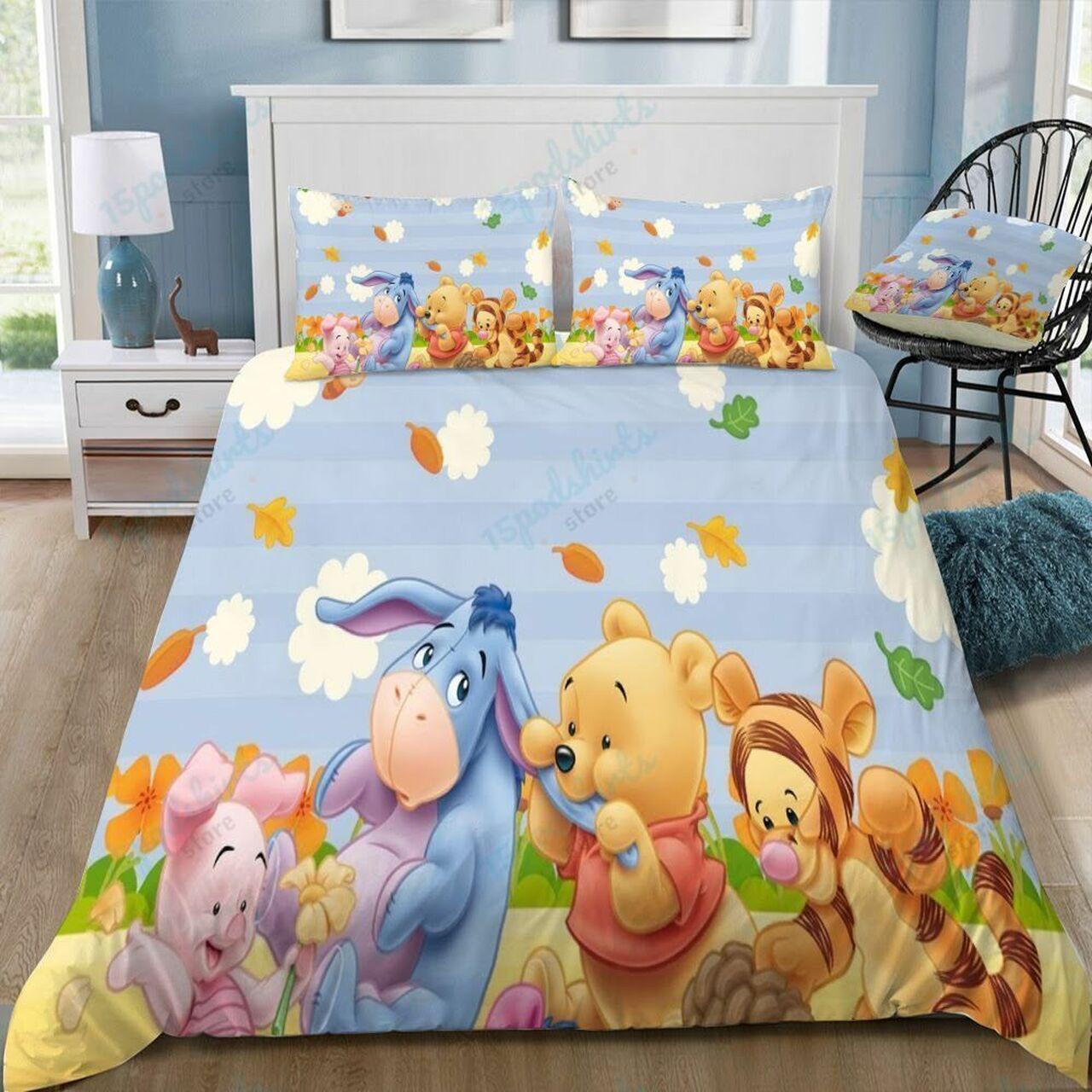 Disney Winnie The Pooh 35 Beautiful Decor For Disney Fan Bedding Set Duvet Cover Meaningful Gift For Love