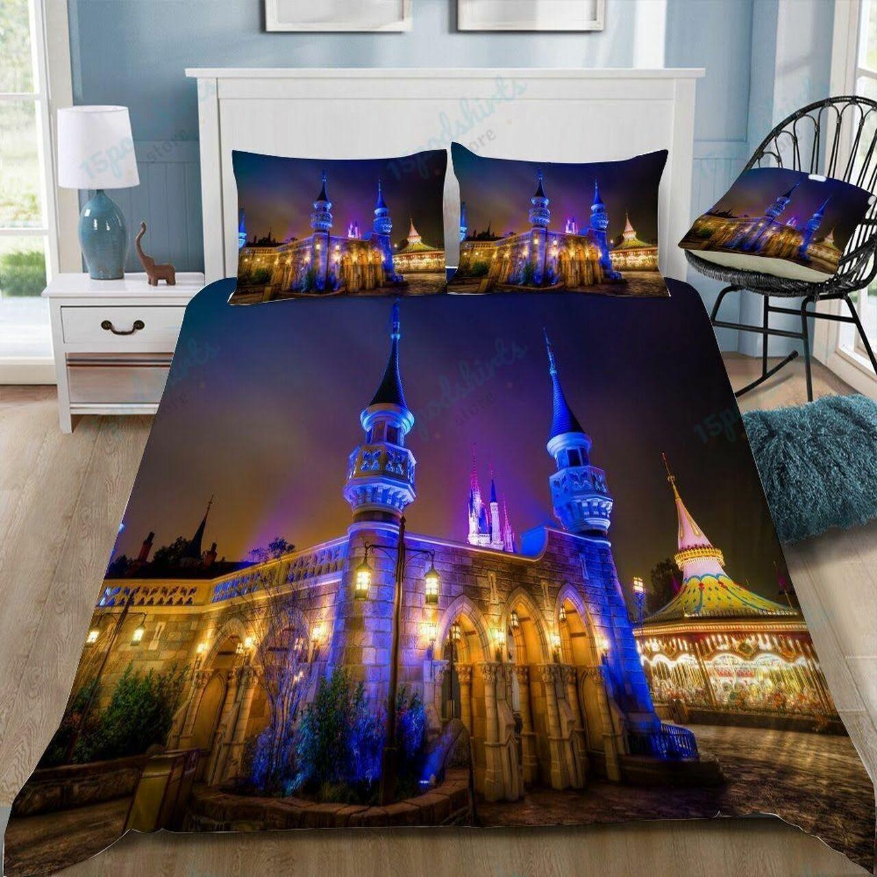 Disney Castle 295 Beautiful Decor For Disney Fan Bedding Set Duvet Cover Meaningful Gift For Love