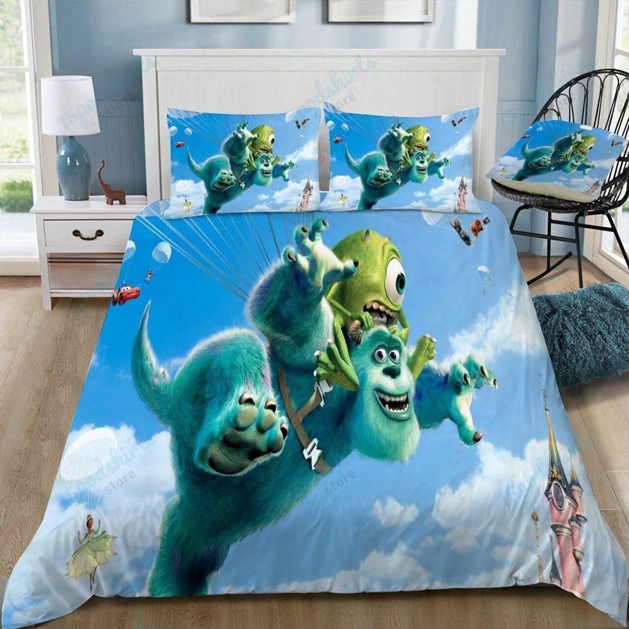 Disney Monsters University 2 Beautiful Decor For Disney Fan Bedding Set Duvet Cover Meaningful Gift For Love