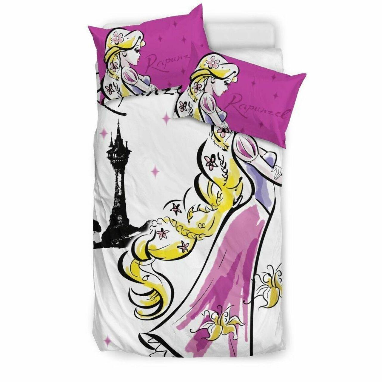 Rapunzel Disney 1 Beautiful Decor For Disney Fan Bedding Set Duvet Cover Meaningful Gift For Love