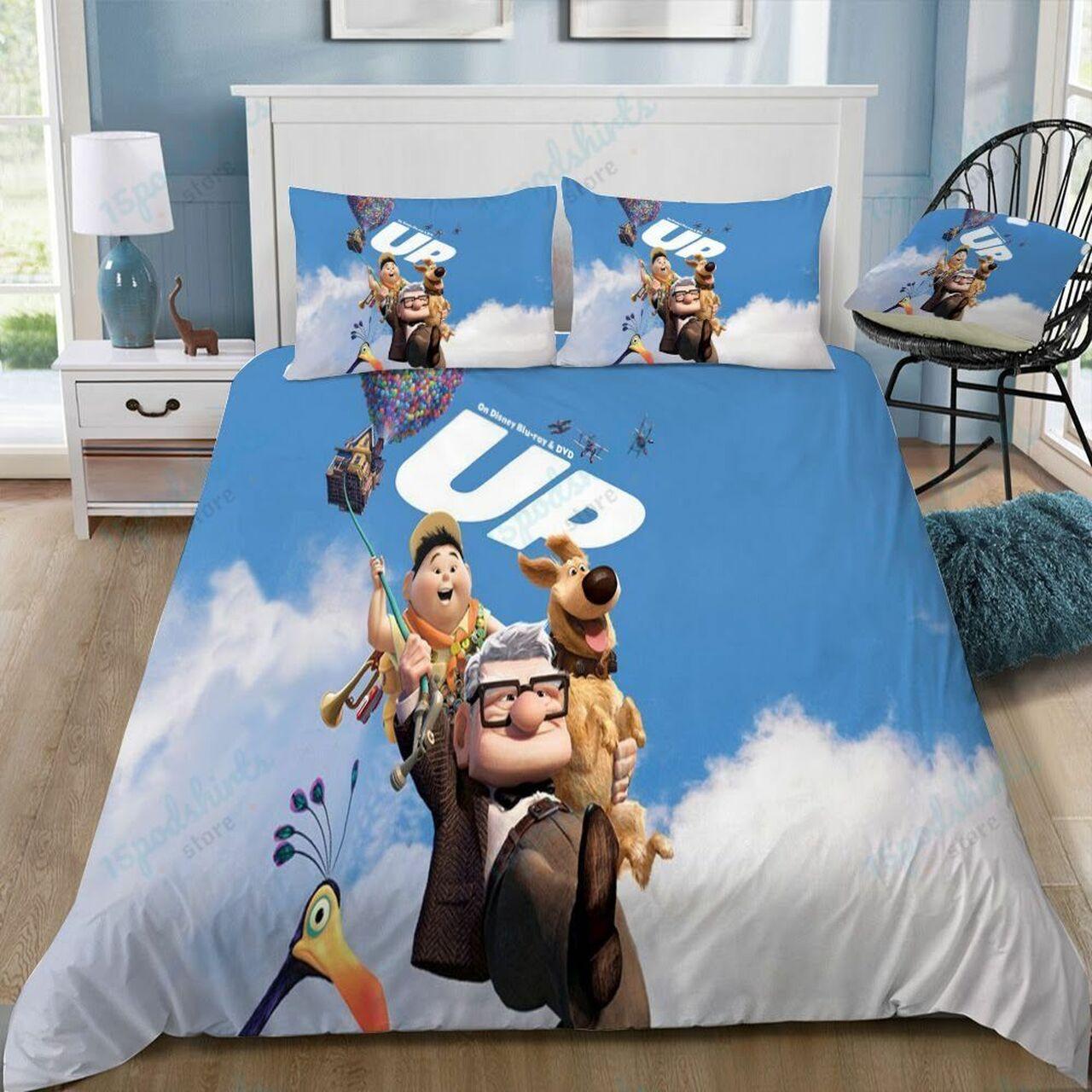 Disney Up 17 Beautiful Decor For Disney Fan Bedding Set Duvet Cover Meaningful Gift For Love