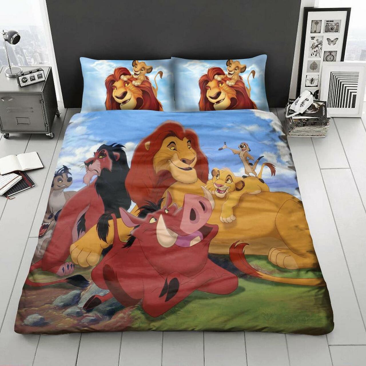 The Lion King V4 Amazing Disney Room Decor Bedding Set Duvet Cover With Pillowcase Meaningful Gift For Kids Friend Family Member Holiday Gift