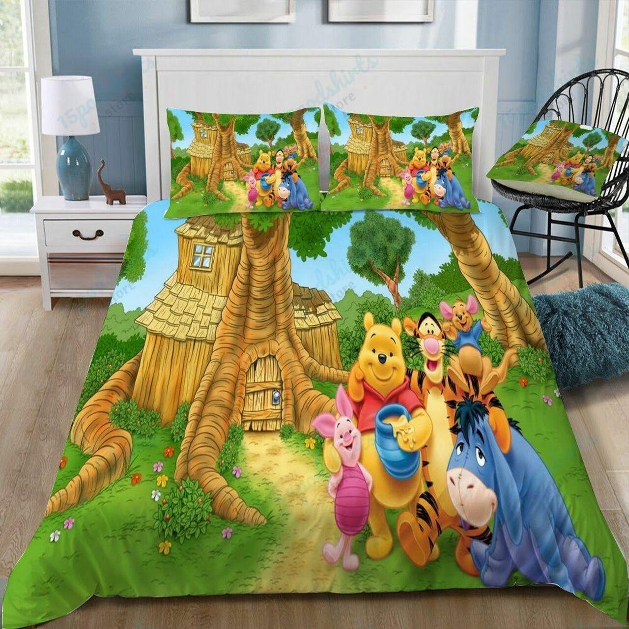 Disney Winnie The Pooh 9 Beautiful Decor For Disney Fan Bedding Set Duvet Cover Meaningful Gift For Love