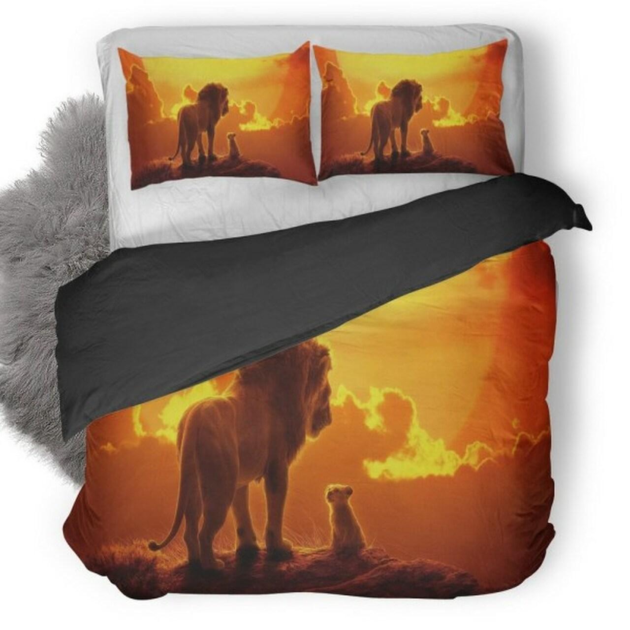 The Lion King Movie Amazing Disney Room Decor Bedding Set Duvet Cover With Pillowcase Meaningful Gift For Kids Friend Family Member Holiday Gift