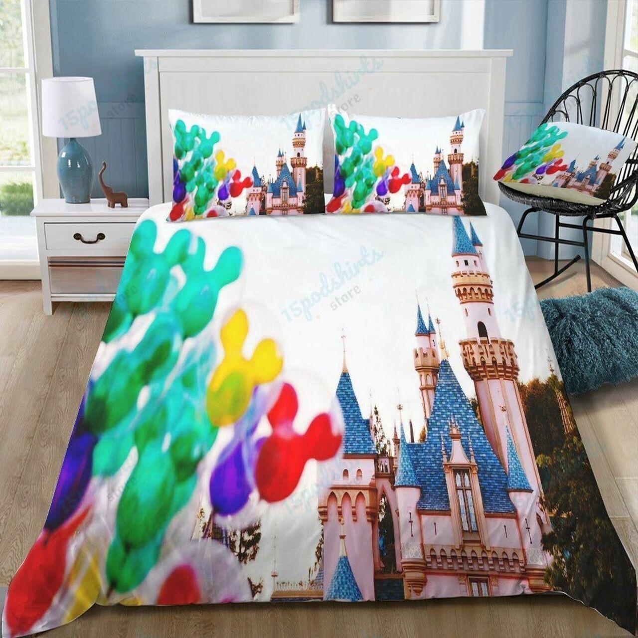 Disney Castle 240 Beautiful Decor For Disney Fan Bedding Set Duvet Cover Meaningful Gift For Love