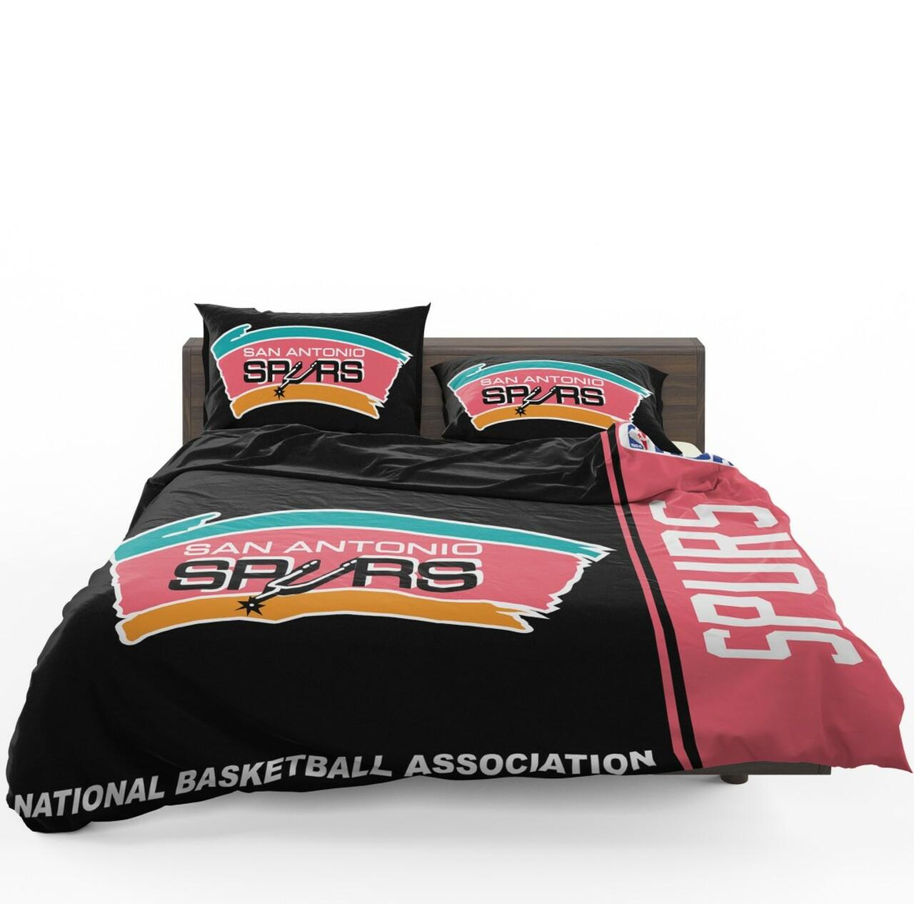 San Antoniopurs Nba Basketball Bedding Set Duvet Cover Basketball Home Decor For Fans