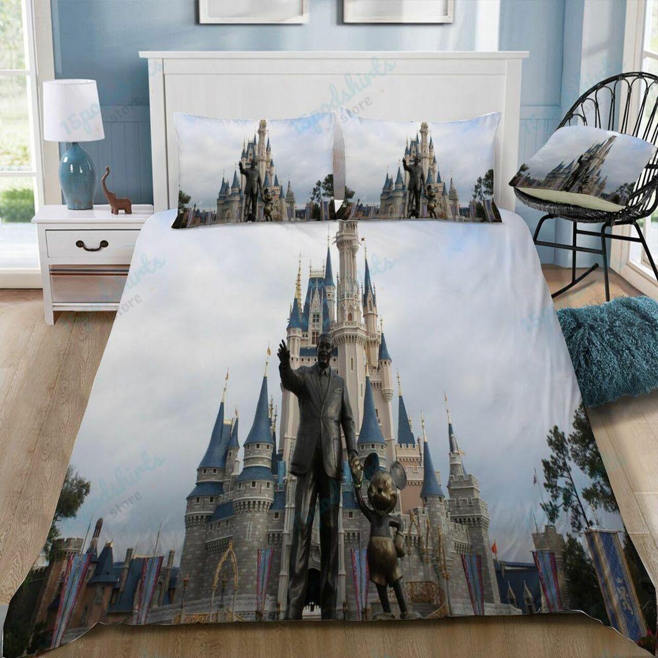 Disney Castle 339 Beautiful Decor For Disney Fan Bedding Set Duvet Cover Meaningful Gift For Love