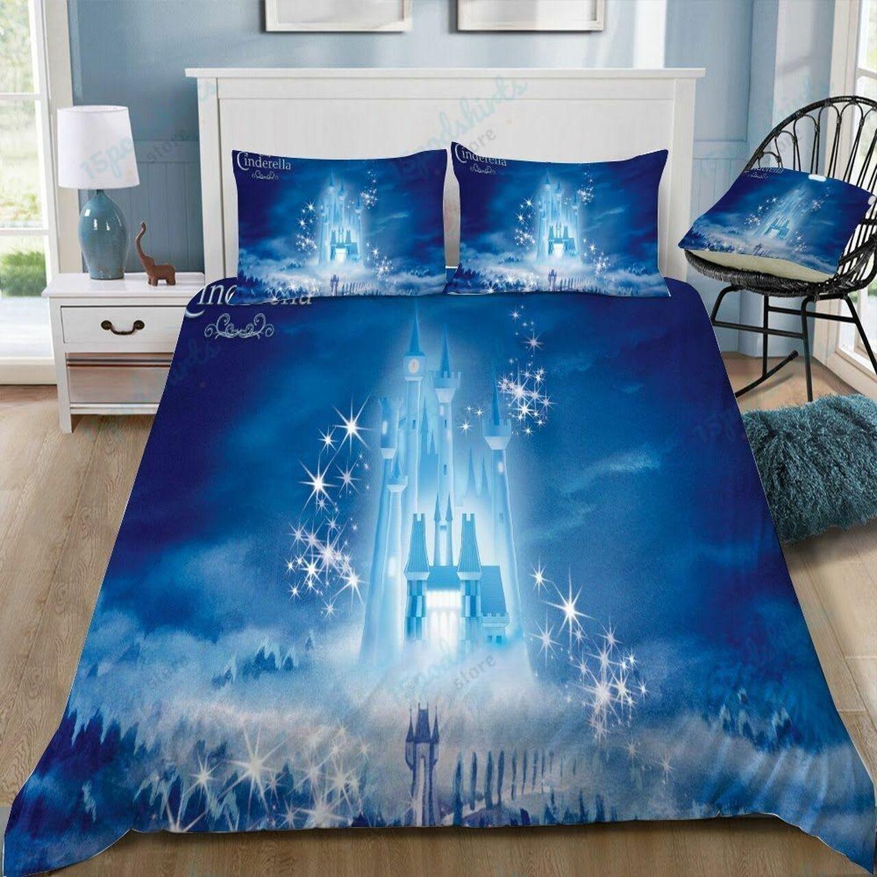 Disney Castle 336 Beautiful Decor For Disney Fan Bedding Set Duvet Cover Meaningful Gift For Love