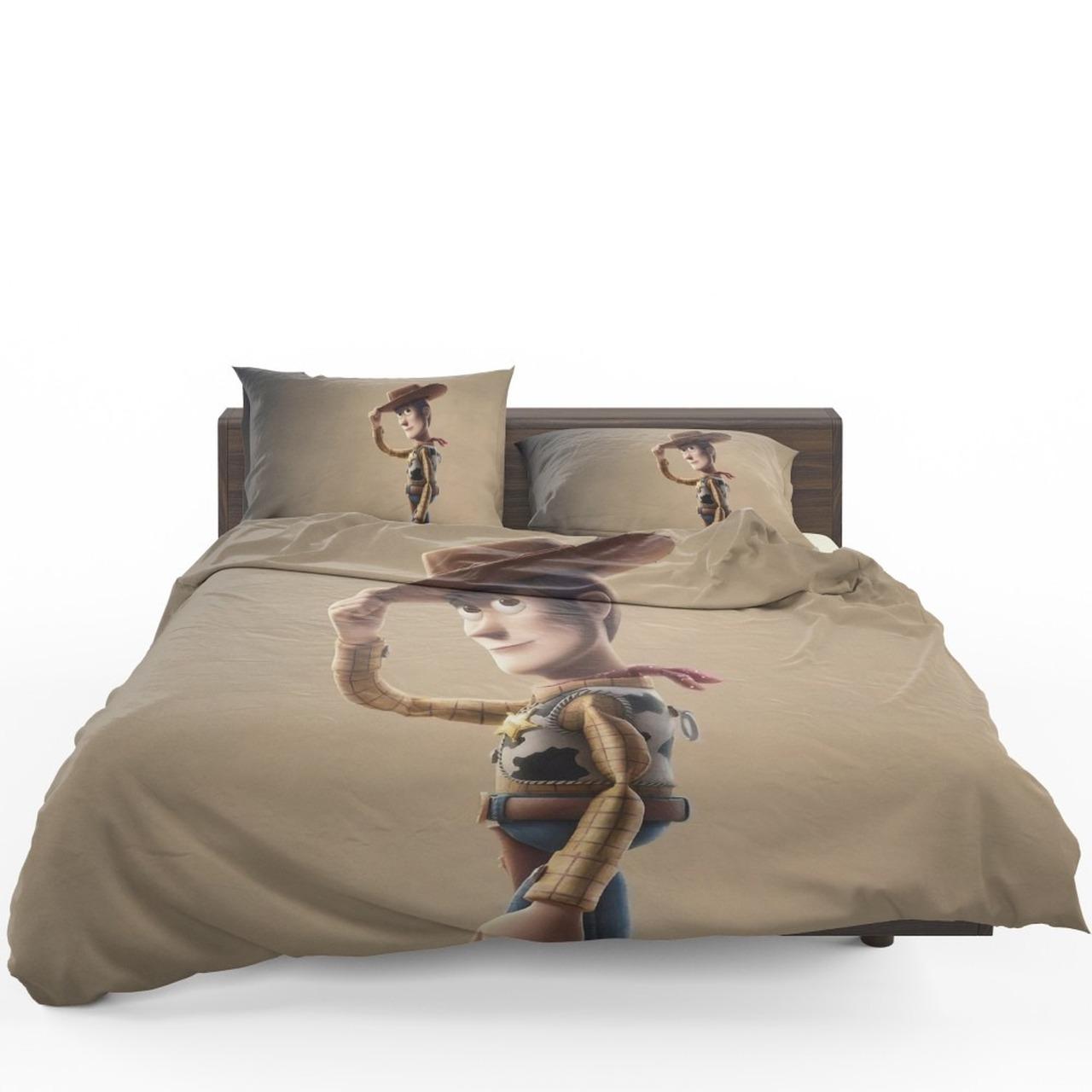 Toy Story 4 Movie Woody Amazing Disney Room Decor Bedding Set Duvet Cover With Pillowcase Meaningful Gift For Kids Friend Family Member Holiday Gift