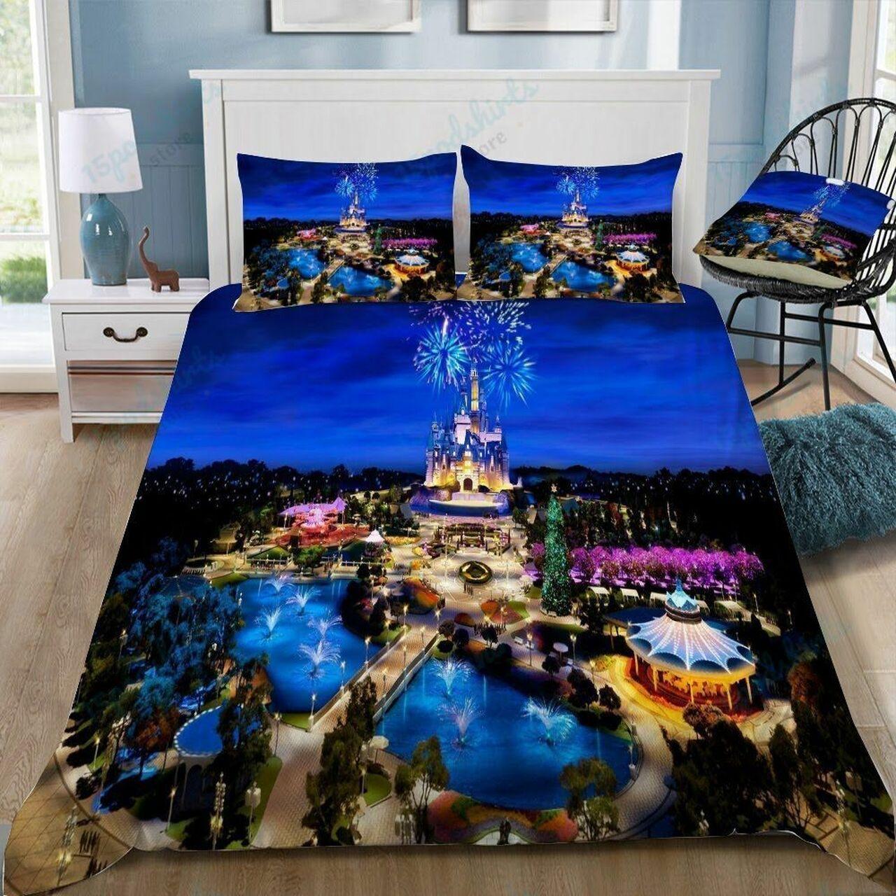 Disney Castle 461 Beautiful Decor For Disney Fan Bedding Set Duvet Cover Meaningful Gift For Love