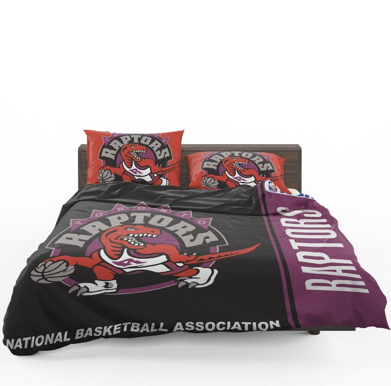 Toronto Raptors Nba Basketball Bedding Set Duvet Cover Basketball Home Decor For Fans