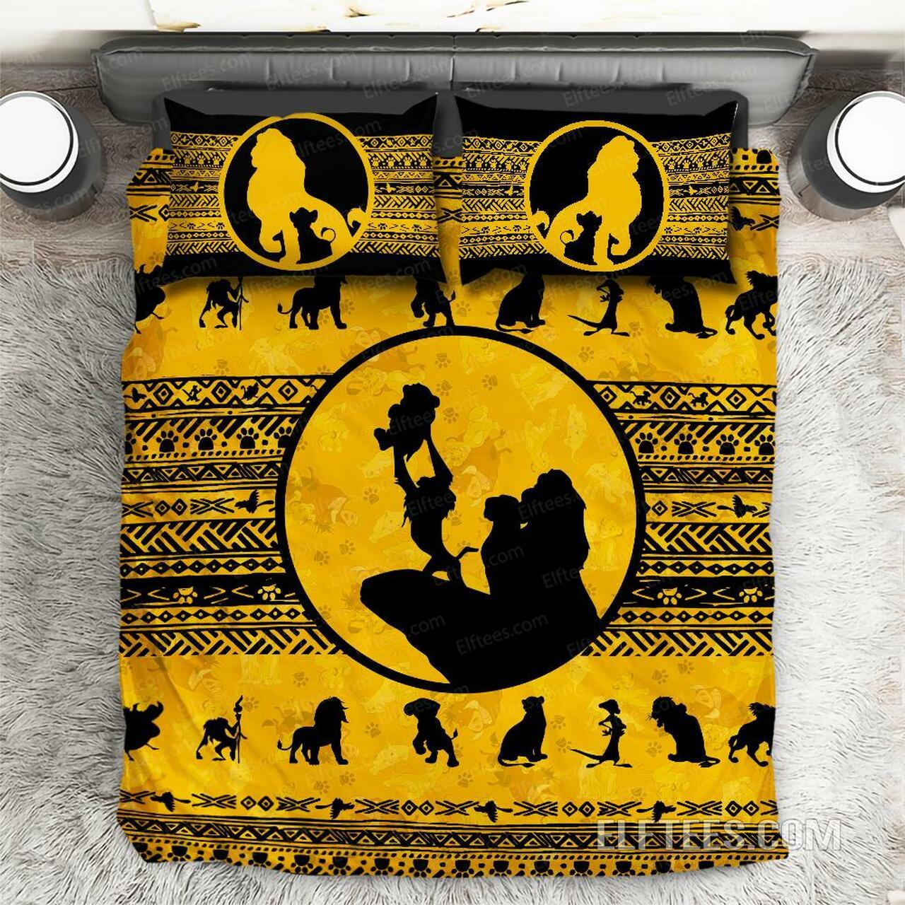 The Lion King The Cirle Of Life Yellow L281B Amazing Disney Room Decor Bedding Set Duvet Cover With Pillowcase Meaningful Gift For Kids Friend Family Member Holiday Gift
