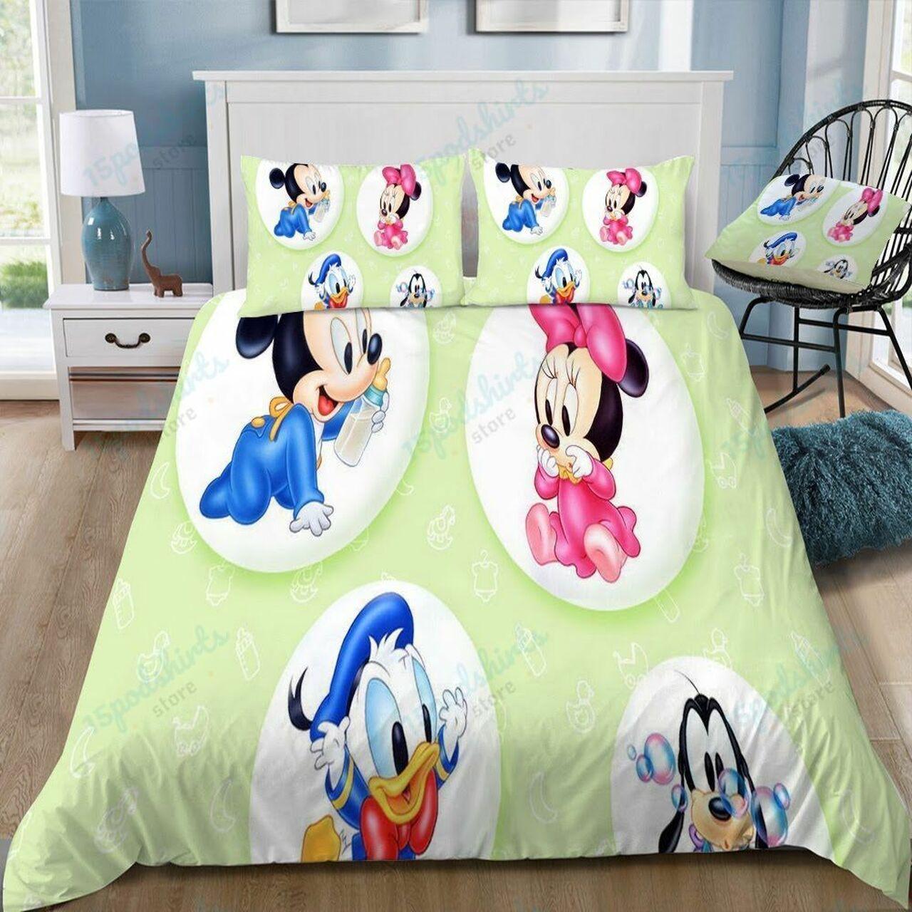 Disney Mickey Mouse And Friends 42 Beautiful Decor For Disney Fan Bedding Set Duvet Cover Meaningful Gift For Love