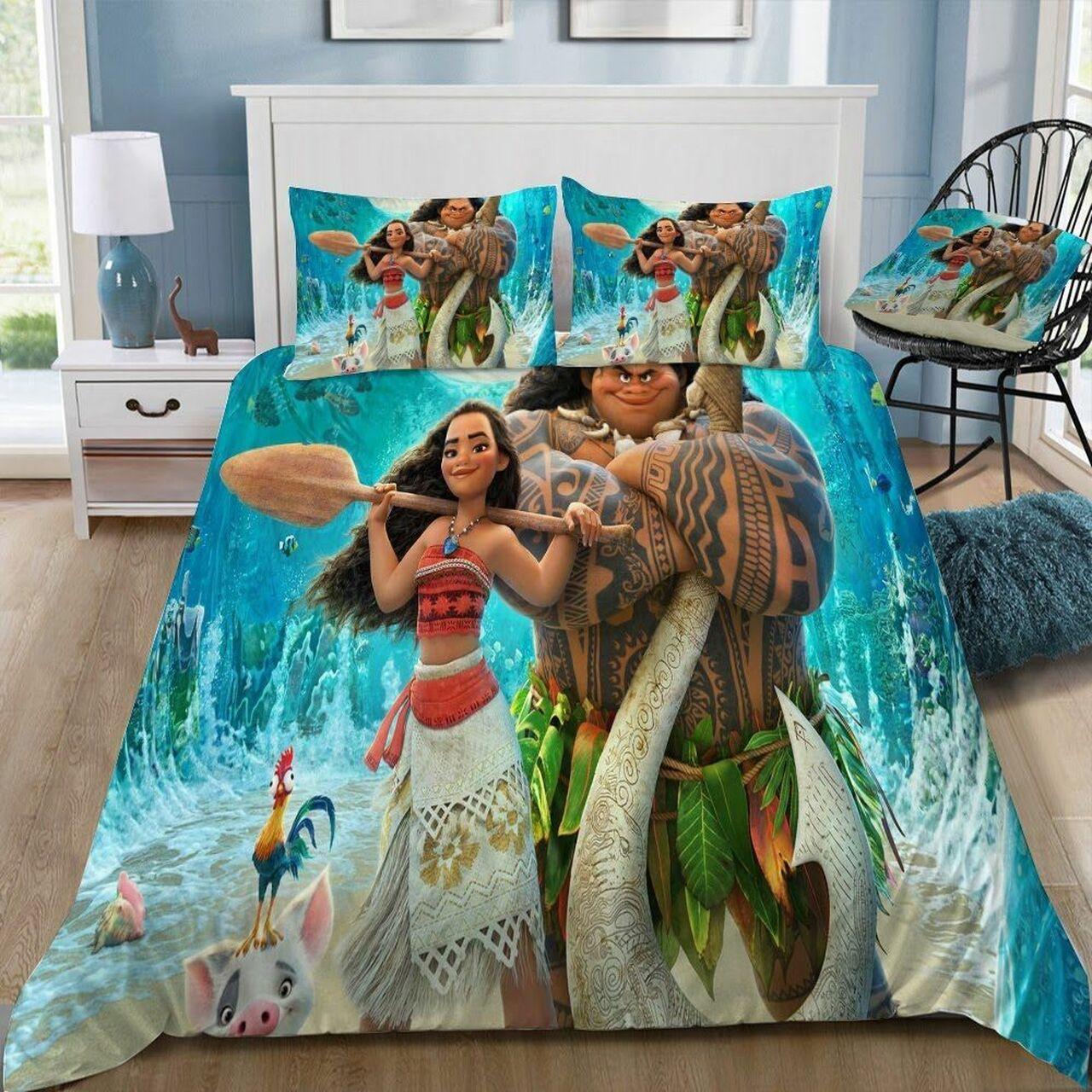 Disney Moana 51 Beautiful Decor For Disney Fan Bedding Set Duvet Cover Meaningful Gift For Love