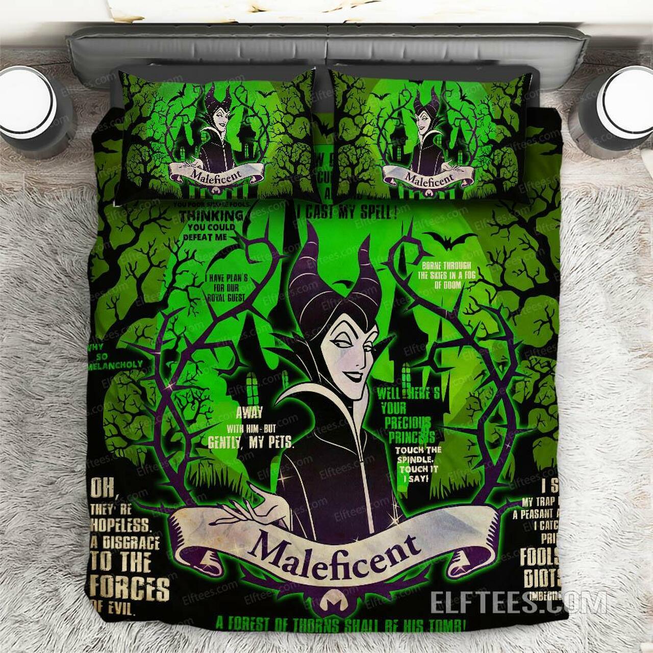 Maleficent Disney Mistress Dsc02 Beautiful Decor For Disney Fan Bedding Set Duvet Cover Meaningful Gift For Love
