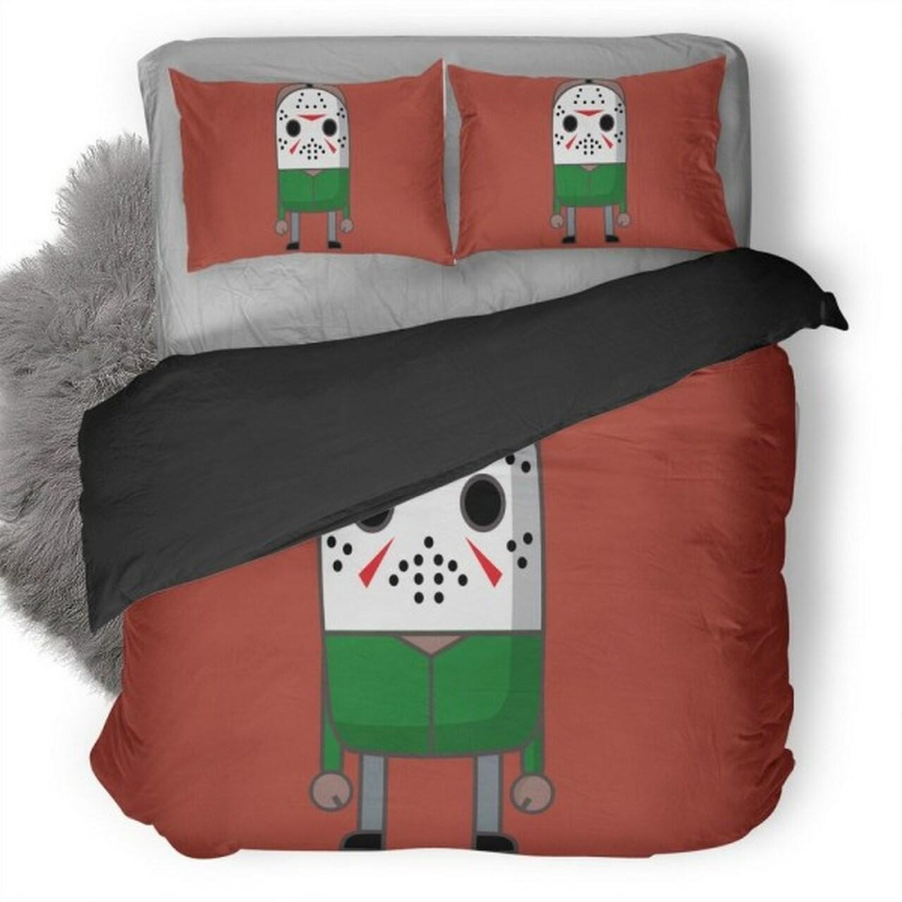 Mime Jason The Friday 13Th Bedding Set Duvet Cover Basketball Home Decor For Fans