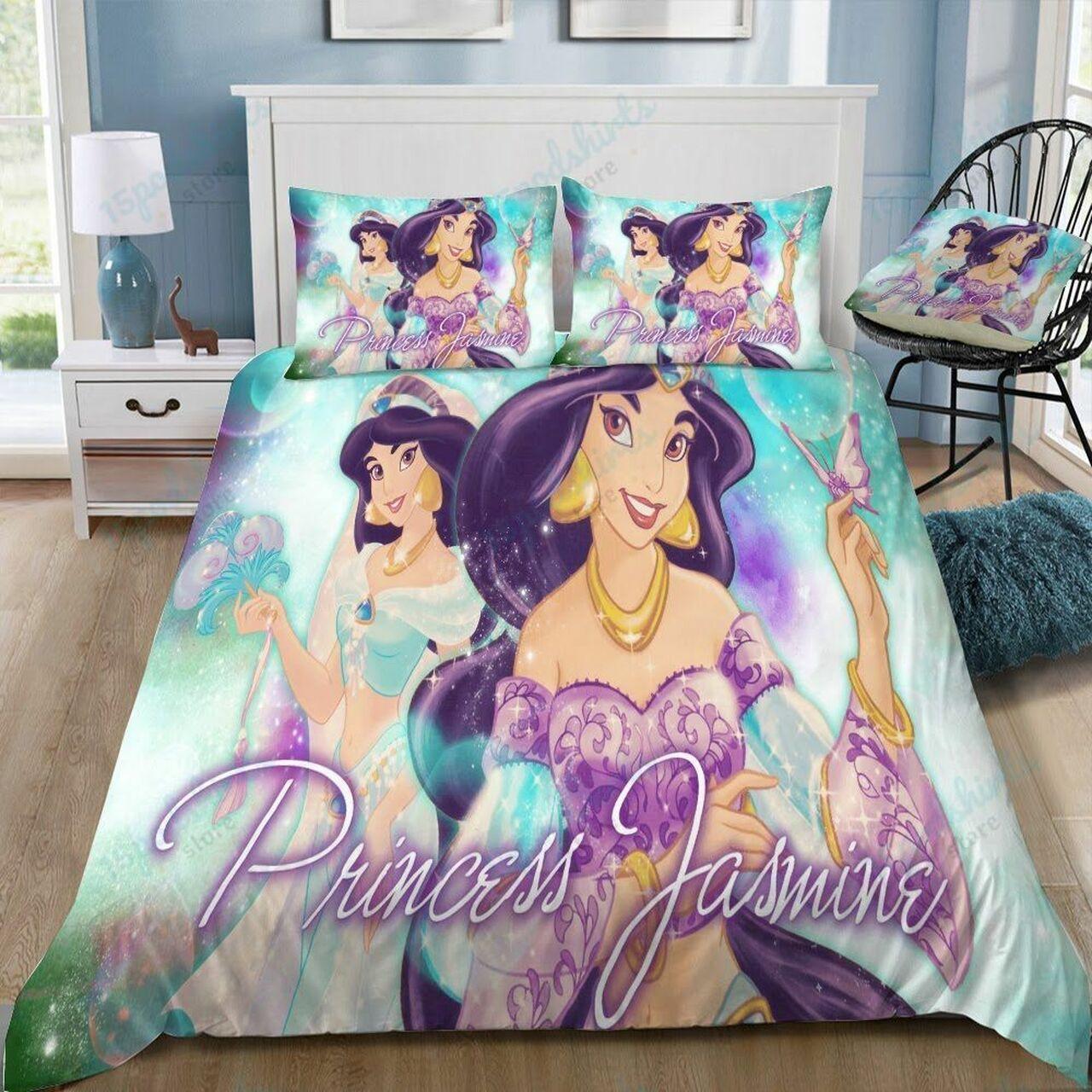 Disney Jasmine 40 Beautiful Decor For Disney Fan Bedding Set Duvet Cover Meaningful Gift For Love