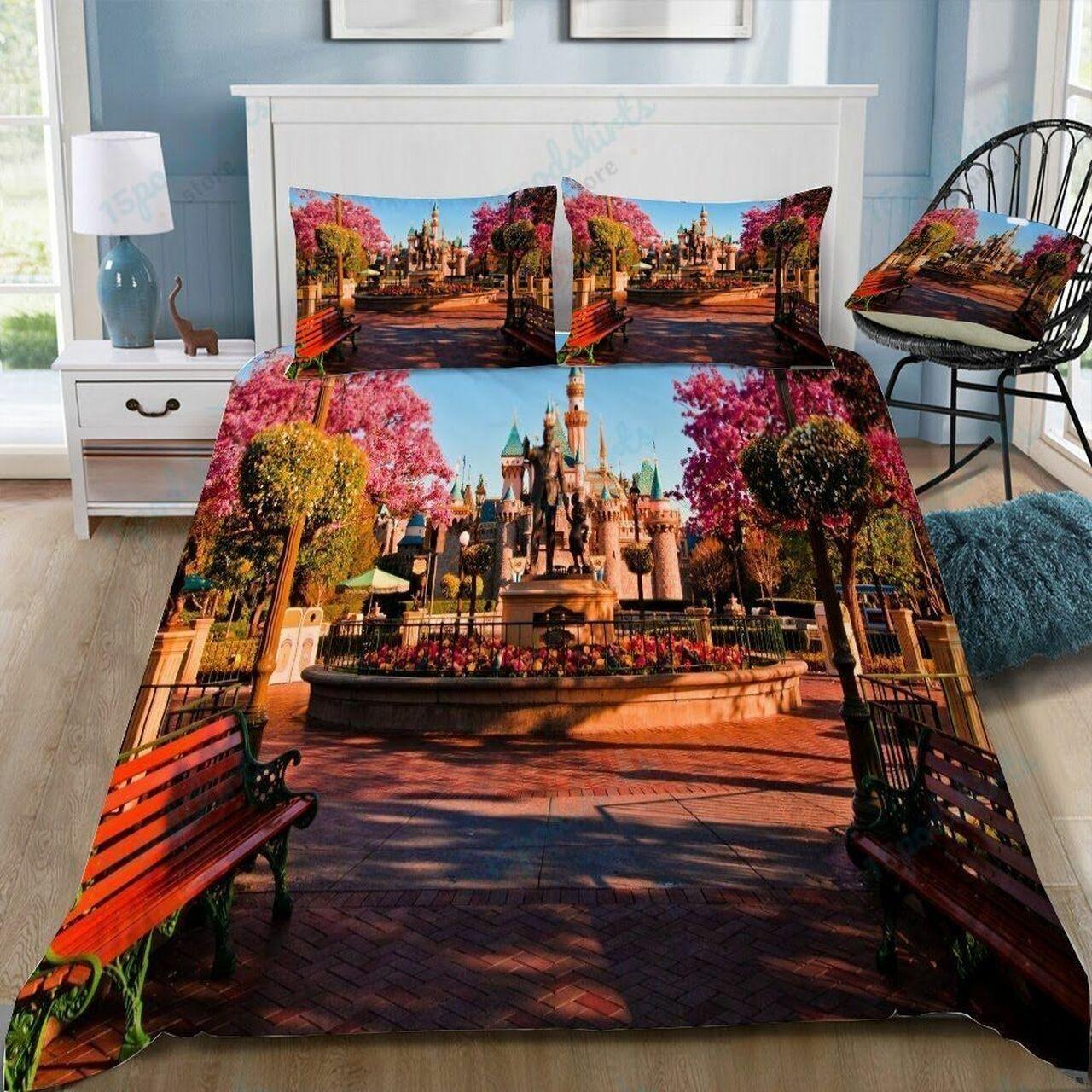 Disney Castle 207 Beautiful Decor For Disney Fan Bedding Set Duvet Cover Meaningful Gift For Love