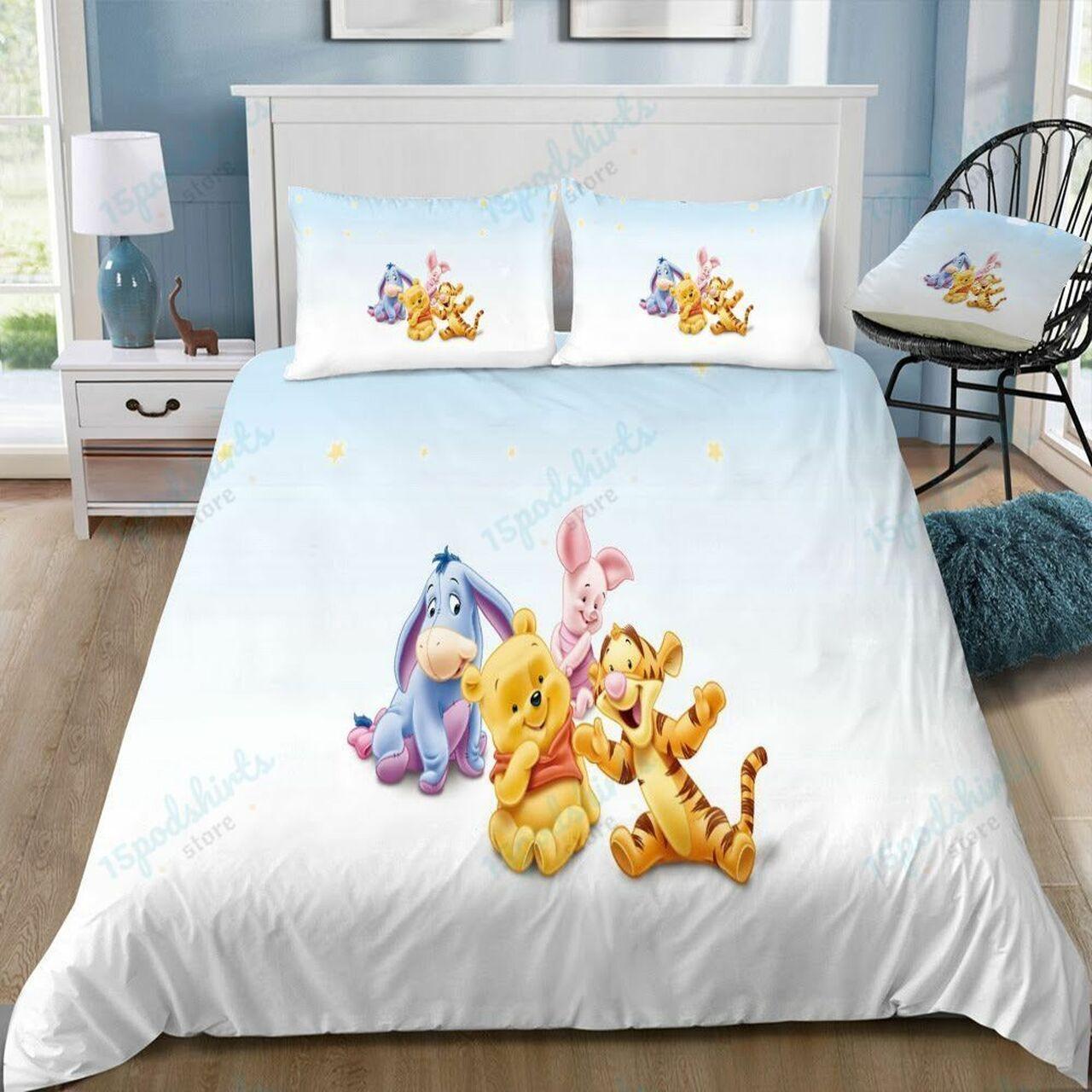 Disney Winnie The Pooh 26 Beautiful Decor For Disney Fan Bedding Set Duvet Cover Meaningful Gift For Love