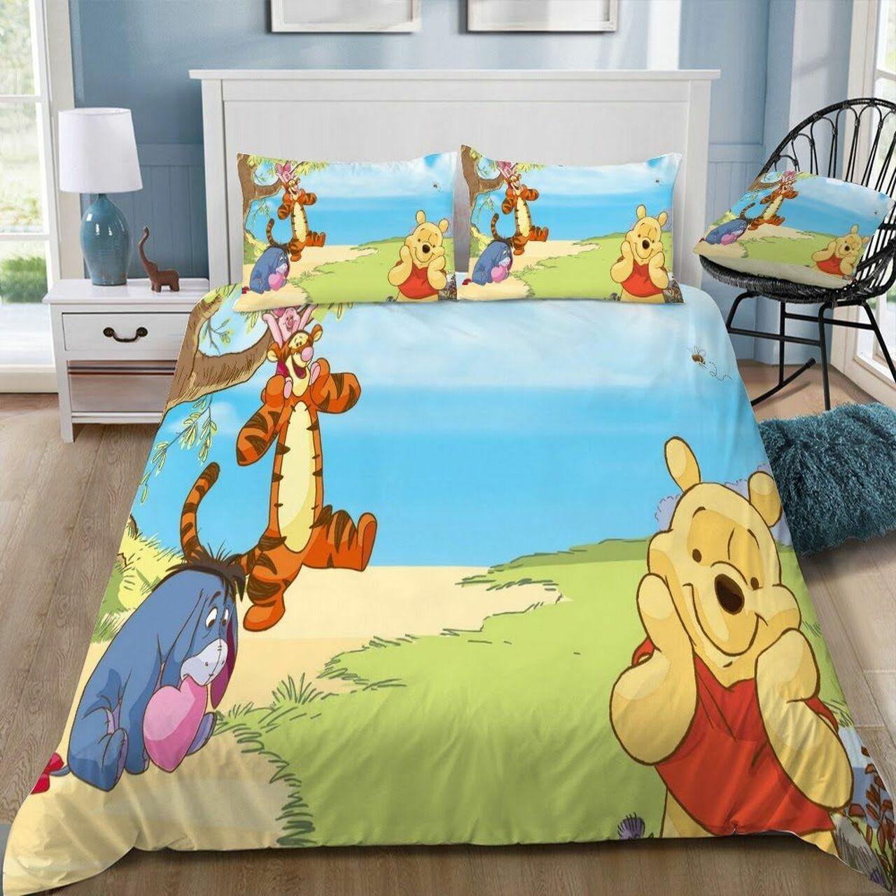 Disney Winnie The Pooh 27 Beautiful Decor For Disney Fan Bedding Set Duvet Cover Meaningful Gift For Love