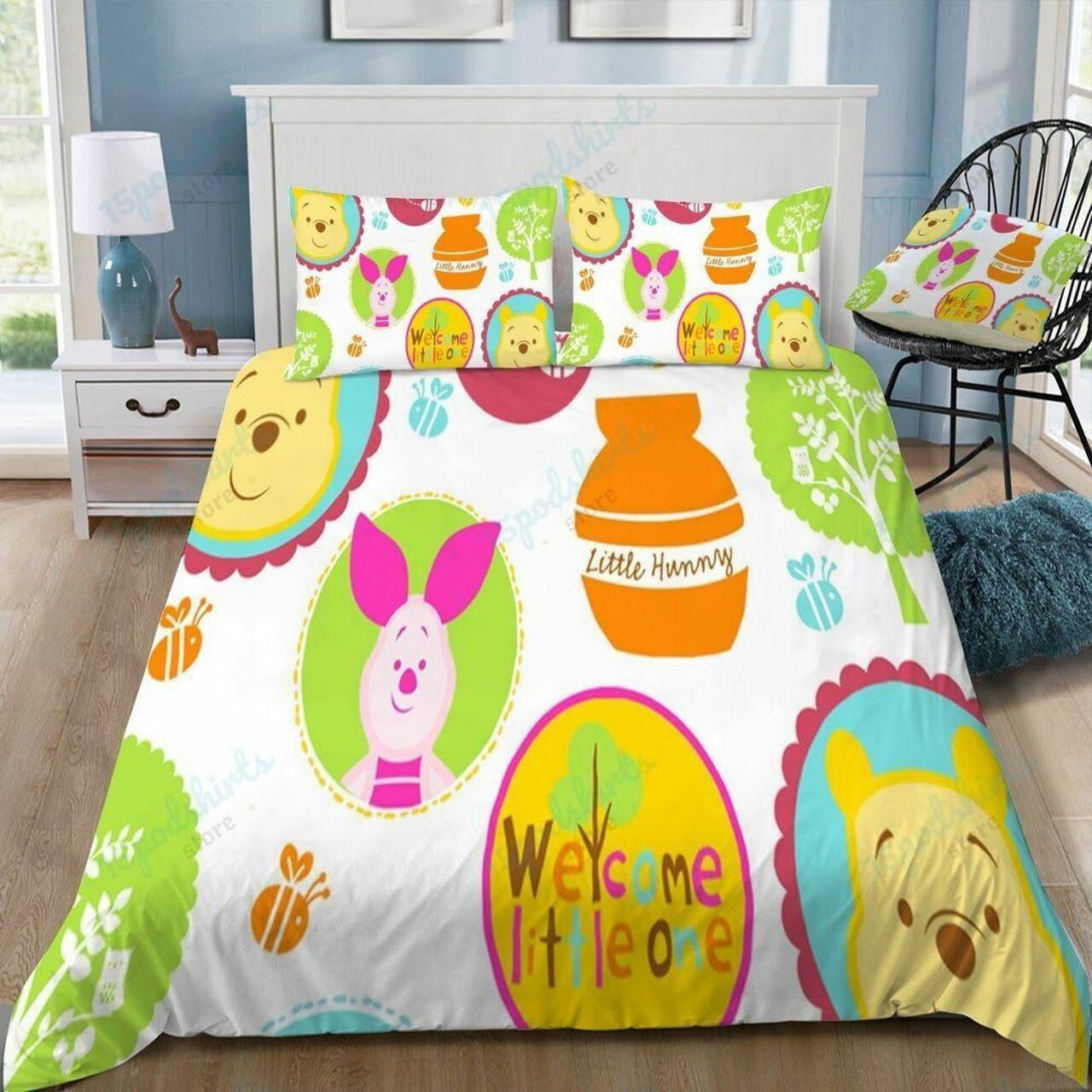 Disney Winnie The Pooh 34 Beautiful Decor For Disney Fan Bedding Set Duvet Cover Meaningful Gift For Love