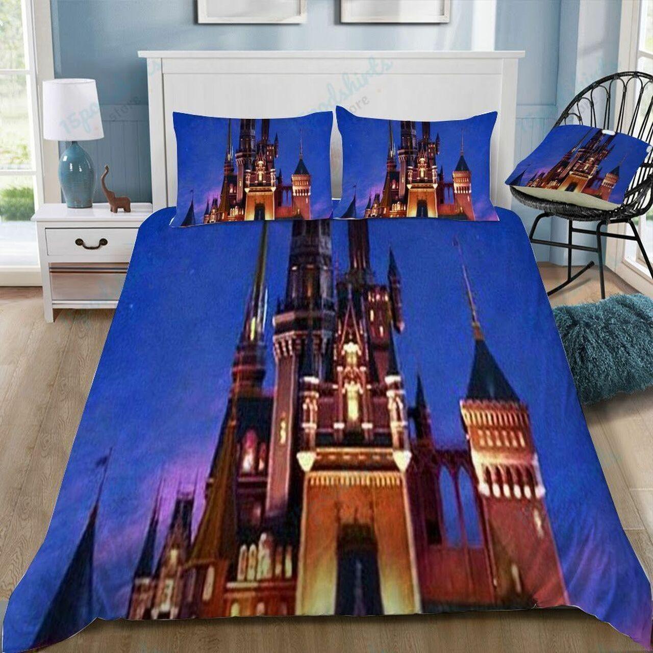 Disney Castle 419 Beautiful Decor For Disney Fan Bedding Set Duvet Cover Meaningful Gift For Love