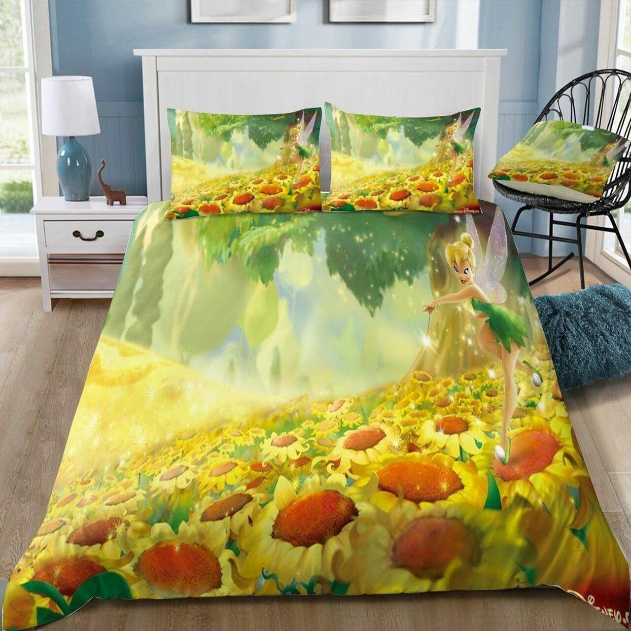 Disney Tinker Bell 8 Beautiful Decor For Disney Fan Bedding Set Duvet Cover Meaningful Gift For Love