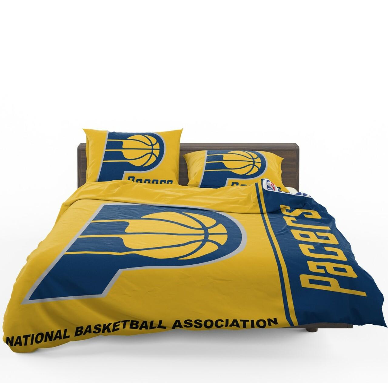 Indiana Pacers Nba Basketball Bedding Set Duvet Cover Basketball Home Decor For Fans