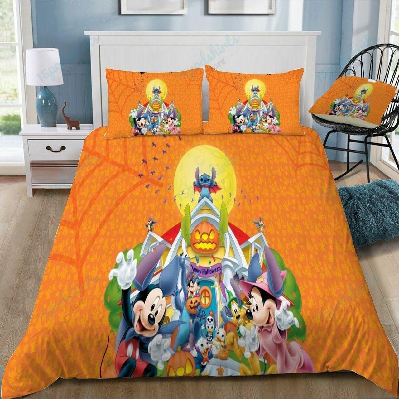 Disney Mickey Mouse And Friends 63 Beautiful Decor For Disney Fan Bedding Set Duvet Cover Meaningful Gift For Love