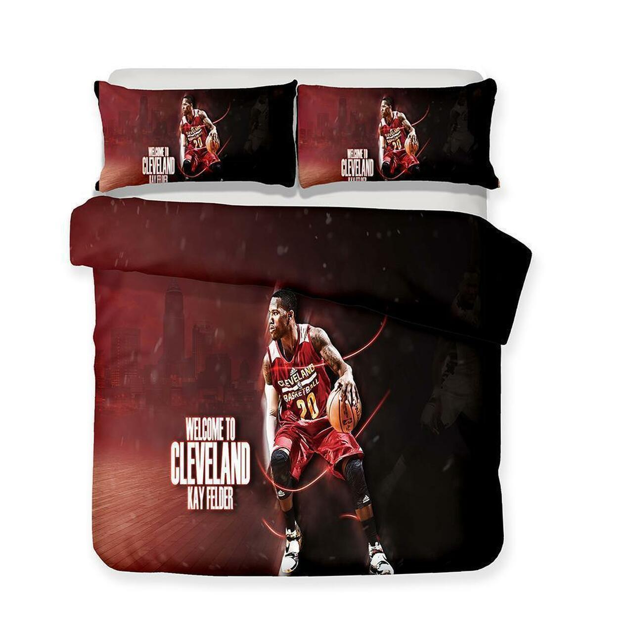 Nba Cleveland Kay Felder Themes Bedding Set Duvet Cover Basketball Home Decor For Fans