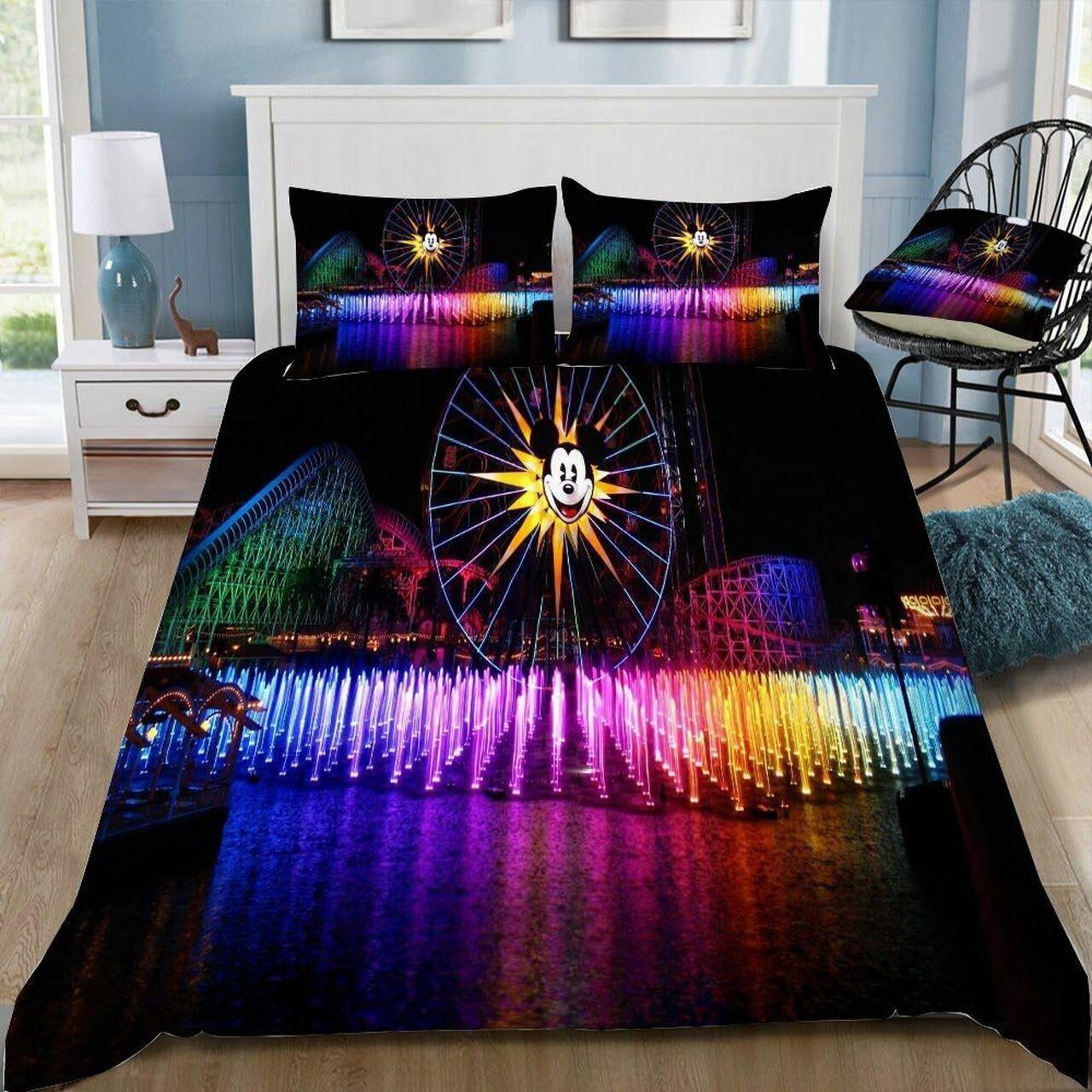 Disney Parks 43 Beautiful Decor For Disney Fan Bedding Set Duvet Cover Meaningful Gift For Love
