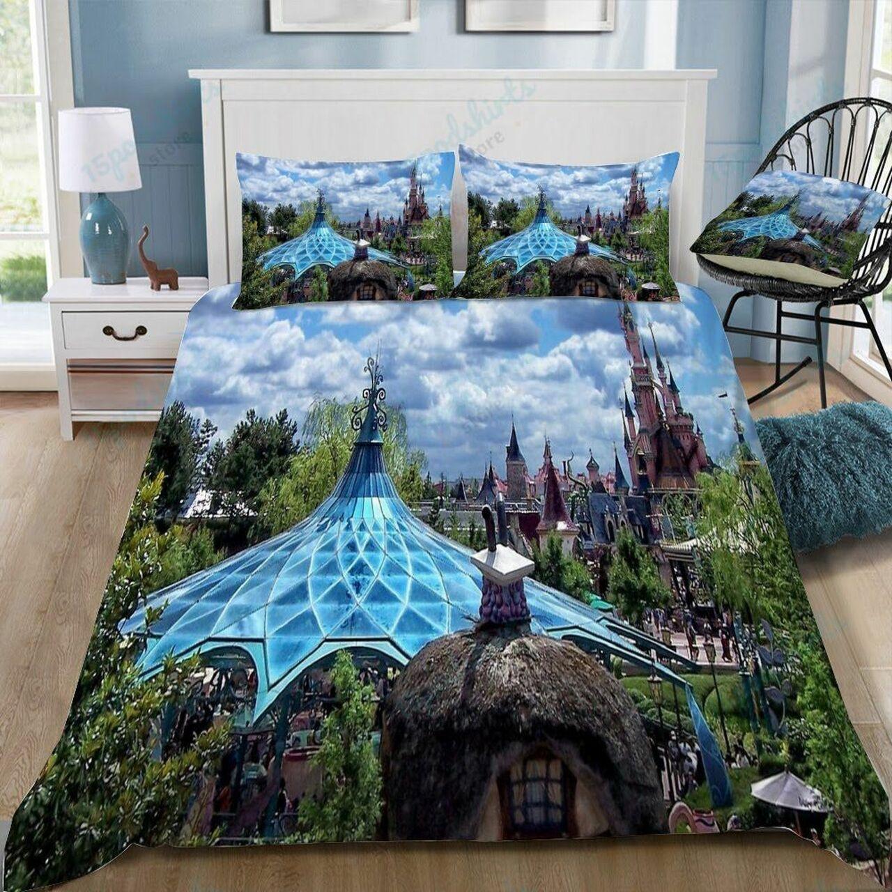 Disney Castle 383 Beautiful Decor For Disney Fan Bedding Set Duvet Cover Meaningful Gift For Love
