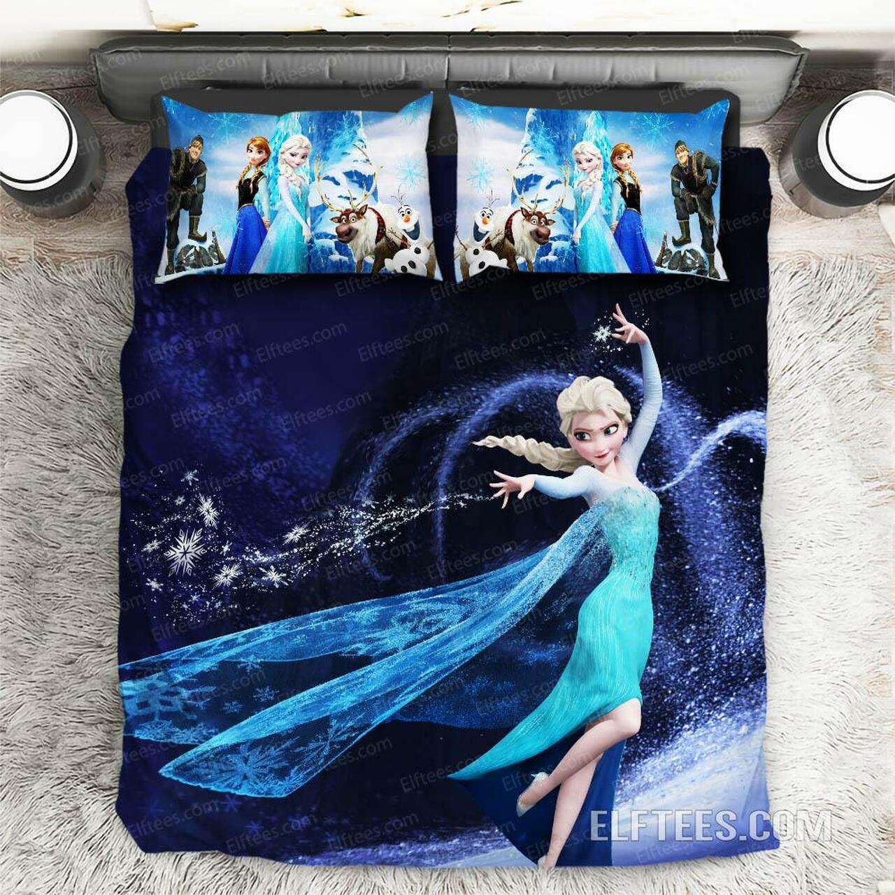 Elsa Cartoon Frozen Cover For Kids Room Fzes01 Amazing Disney Room Decor Bedding Set Duvet Cover Meaningful Gift For Kids Friend Family Member Holiday Gift