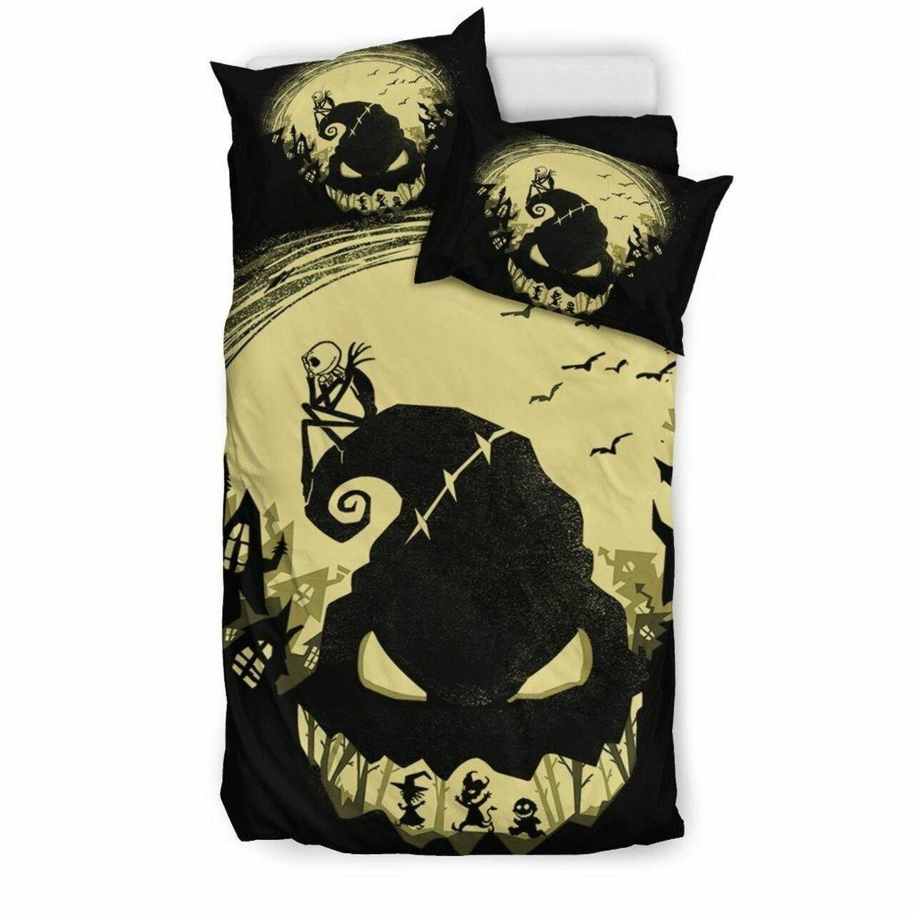 The Nightmare Before Christmas 1 Beautiful Decor For Disney Fan Bedding Set Duvet Cover Meaningful Gift For Love