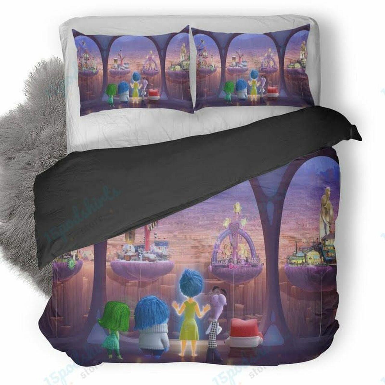 Disney Inside Out Personality Islands Beautiful Decor For Disney Fan Bedding Set Duvet Cover Meaningful Gift For Love