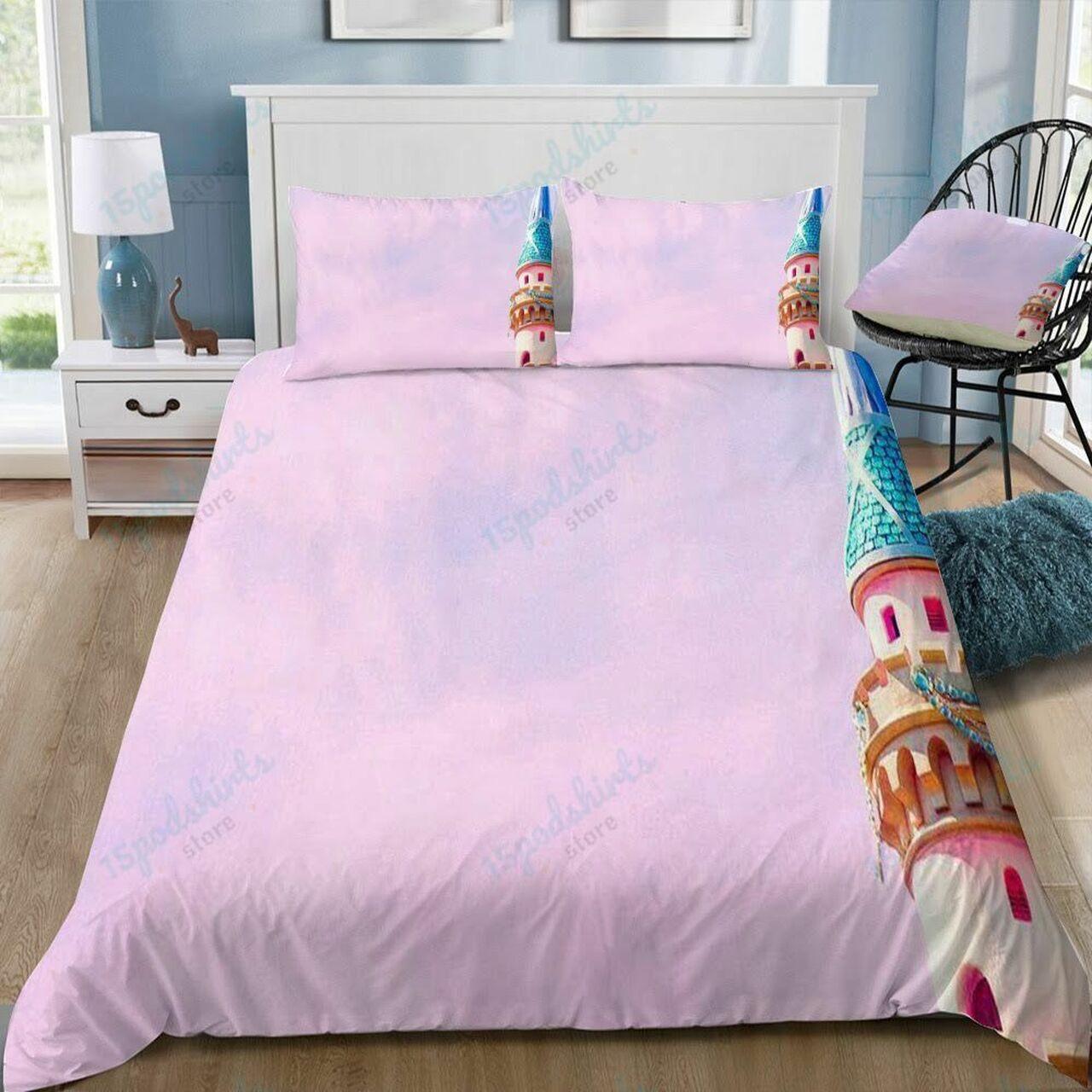 Disney Castle 307 Beautiful Decor For Disney Fan Bedding Set Duvet Cover Meaningful Gift For Love