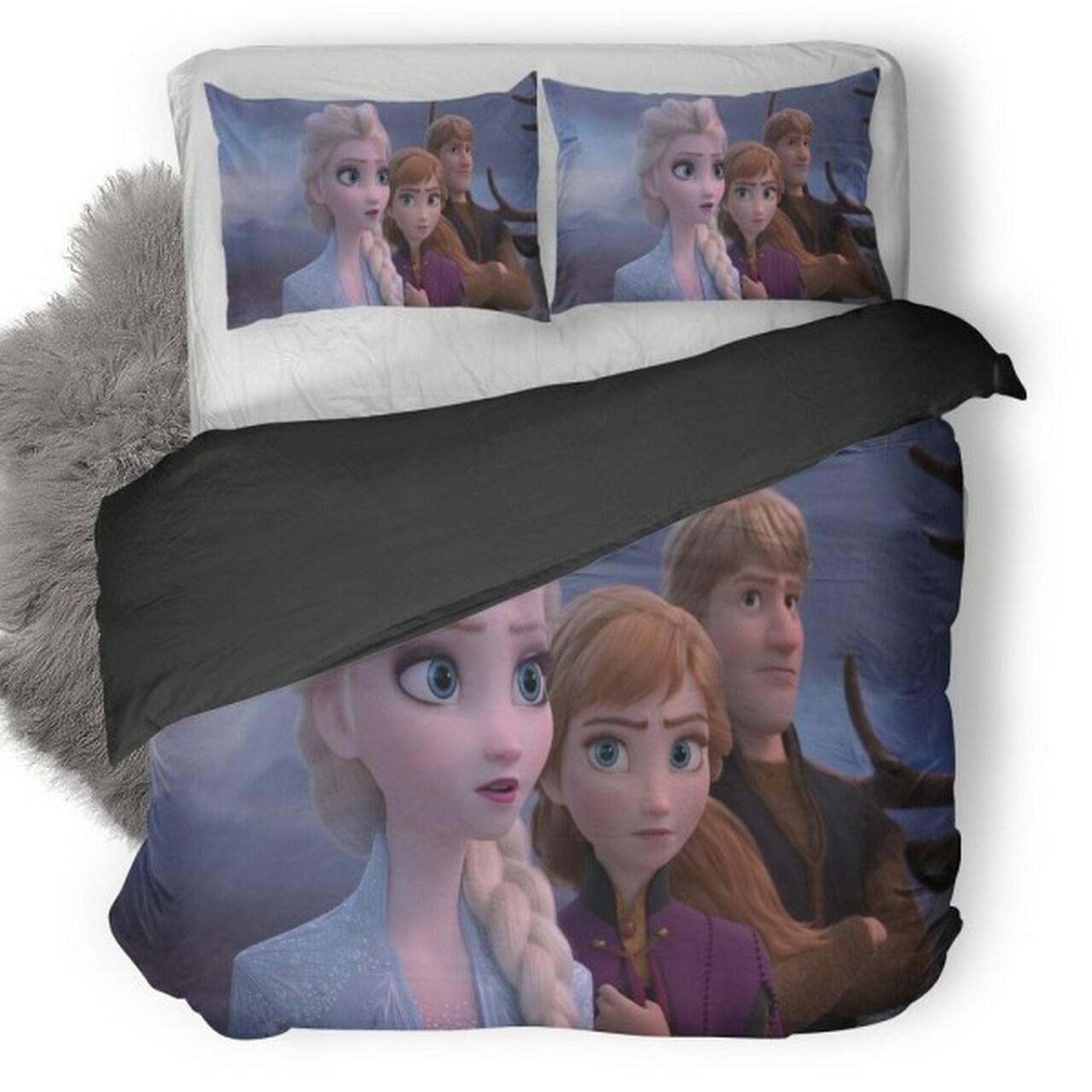 Frozen 2 2019 Amazing Disney Room Decor Bedding Set Duvet Cover With Pillowcase Meaningful Gift For Kids Friend Family Member Holiday Gift